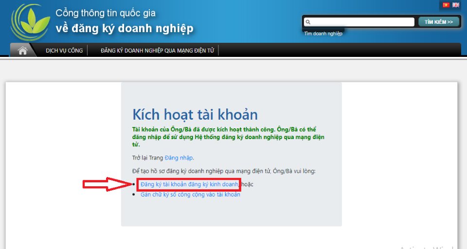 Hướng dẫn tạo tài khoản đăng ký kinh doanh online