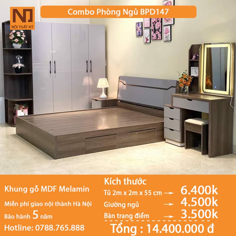 Bộ nội thất phòng ngủ BPN147