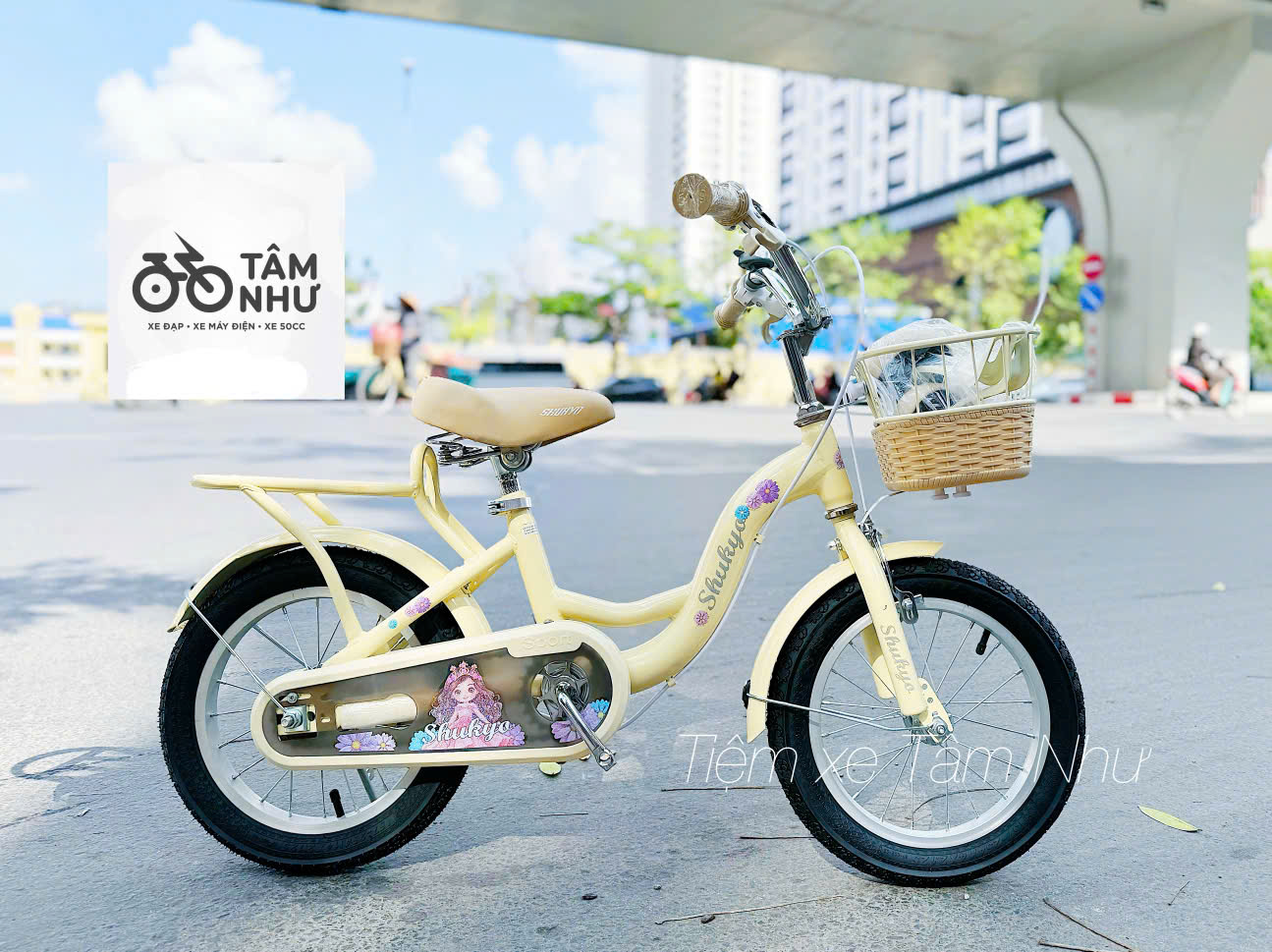 Xe Đạp Trẻ Em Shukyo 1D - Vàng 12 INCH