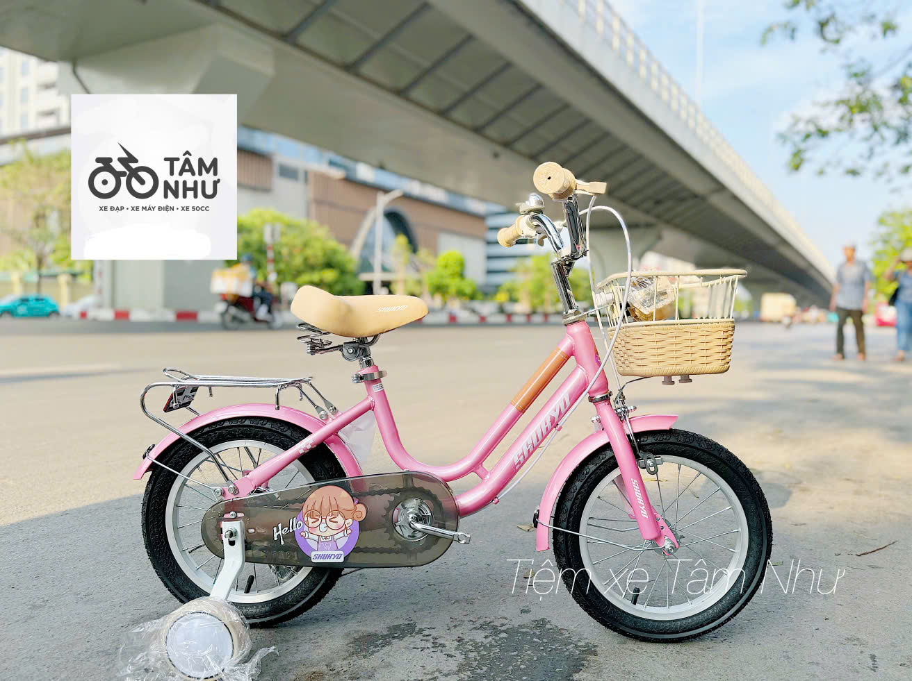 Xe Đạp Trẻ Em Shukyo 2D - Hồng 12 INCH