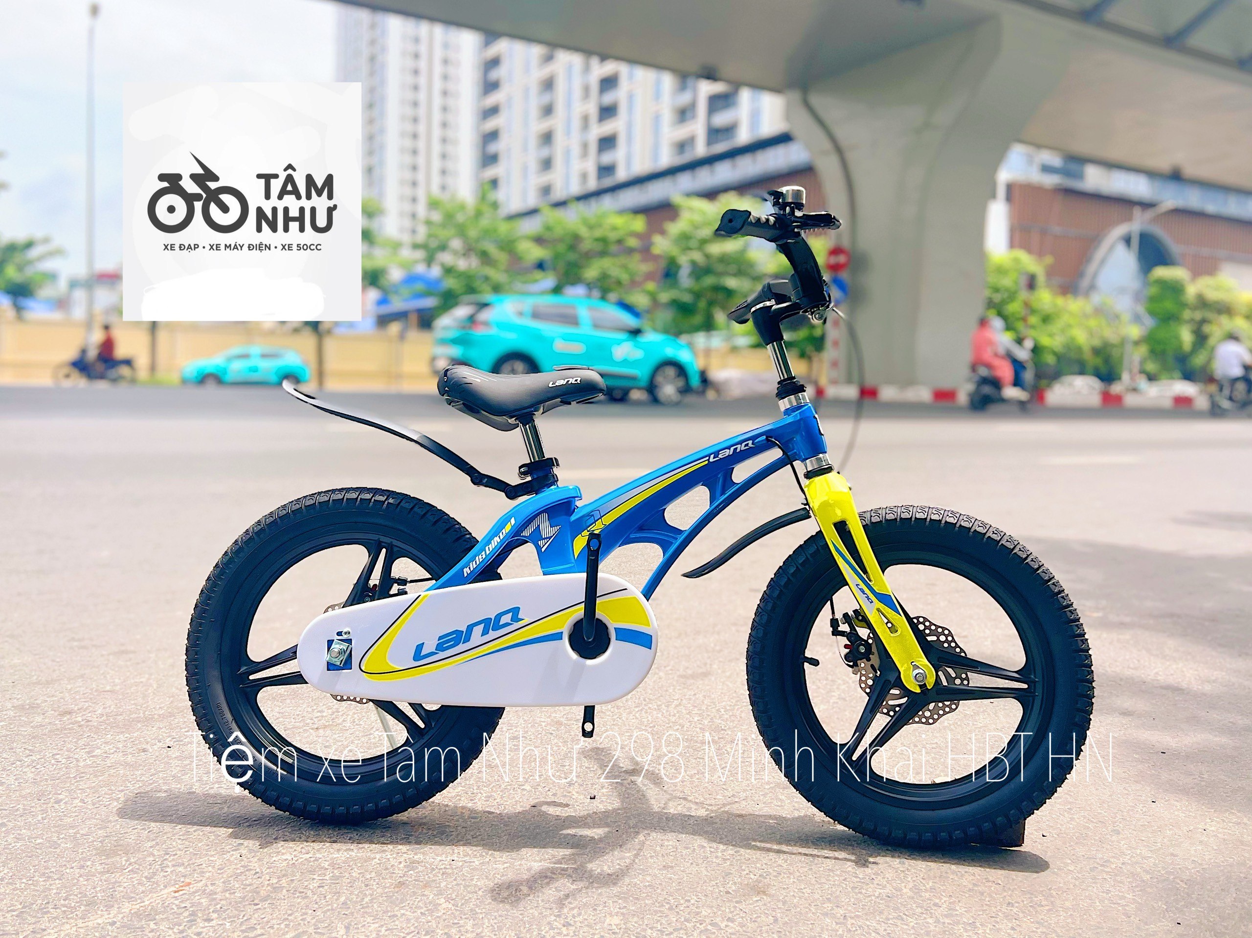 Xe Đạp Trẻ Em LanQ 46 - Xanh Vàng 16 INCH