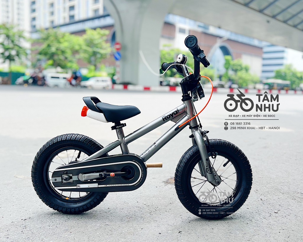 XE ĐẠP TRẺ EM ROYALBABY FREESTYLE R7 - Ghi 12 INCH