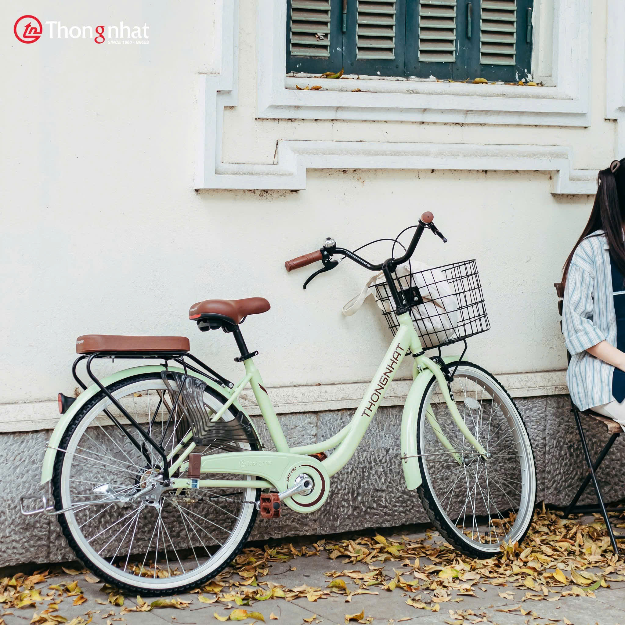 Xe Đạp Mini Thống Nhất LD 26" - Hồng Pastel