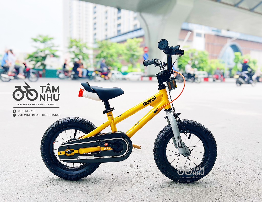 XE ĐẠP TRẺ EM ROYALBABY FREESTYLE R7 - Vàng 14 INCH