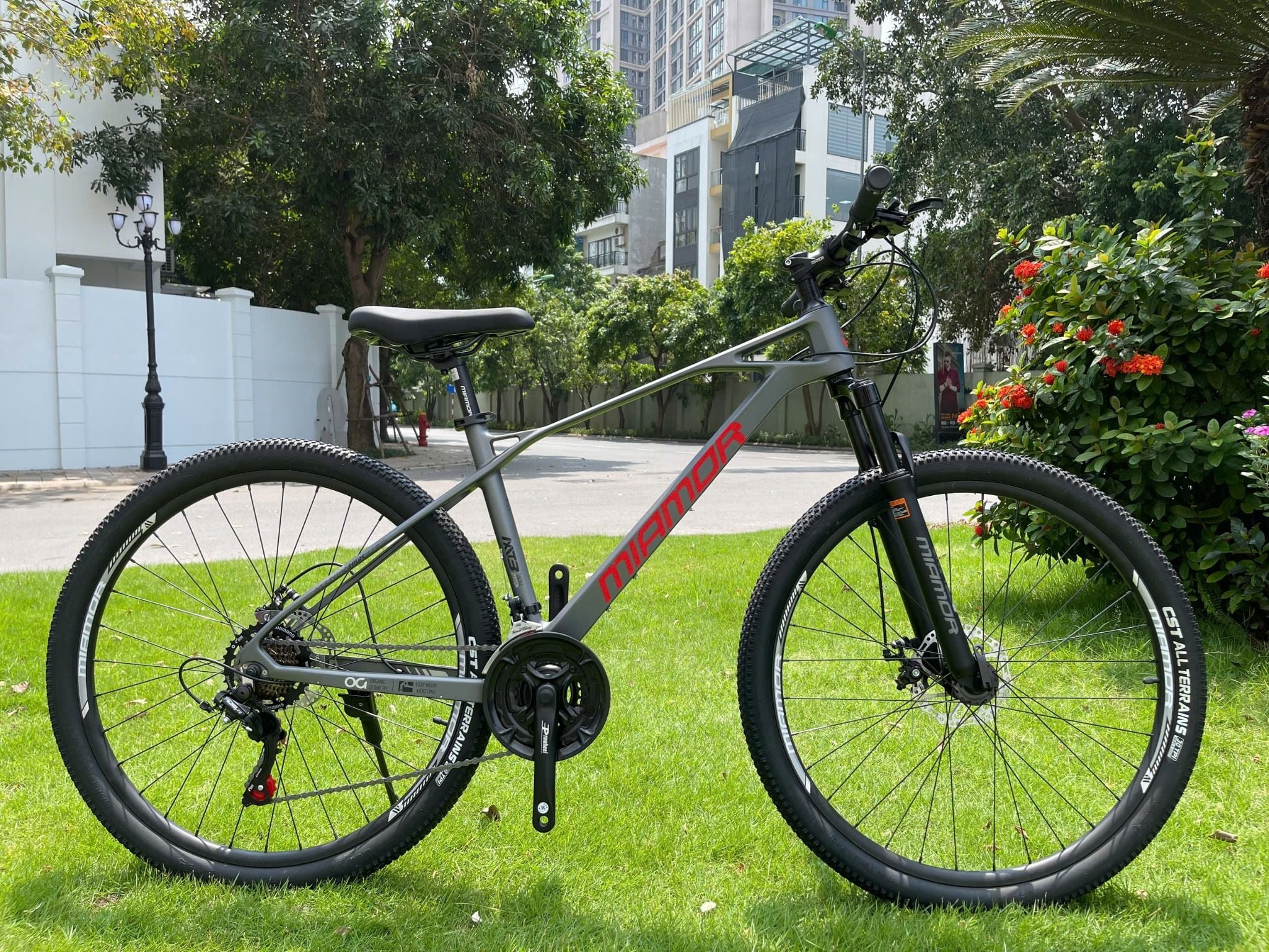 Xe Đạp Thể Thao MTB MIAMOR CHALENGER 27.5" - Ghi Đỏ