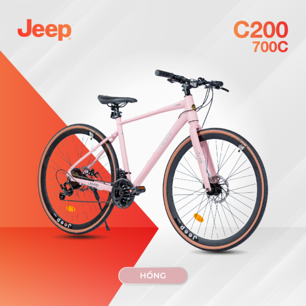 Xe Đạp Thể Thao Touring Jeep C200 2024 Bánh 700c
