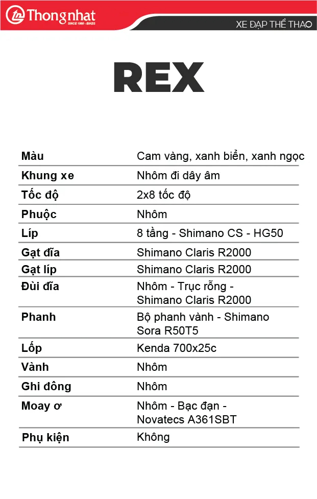 Xe Đạp Đua Thống Nhất Road REX