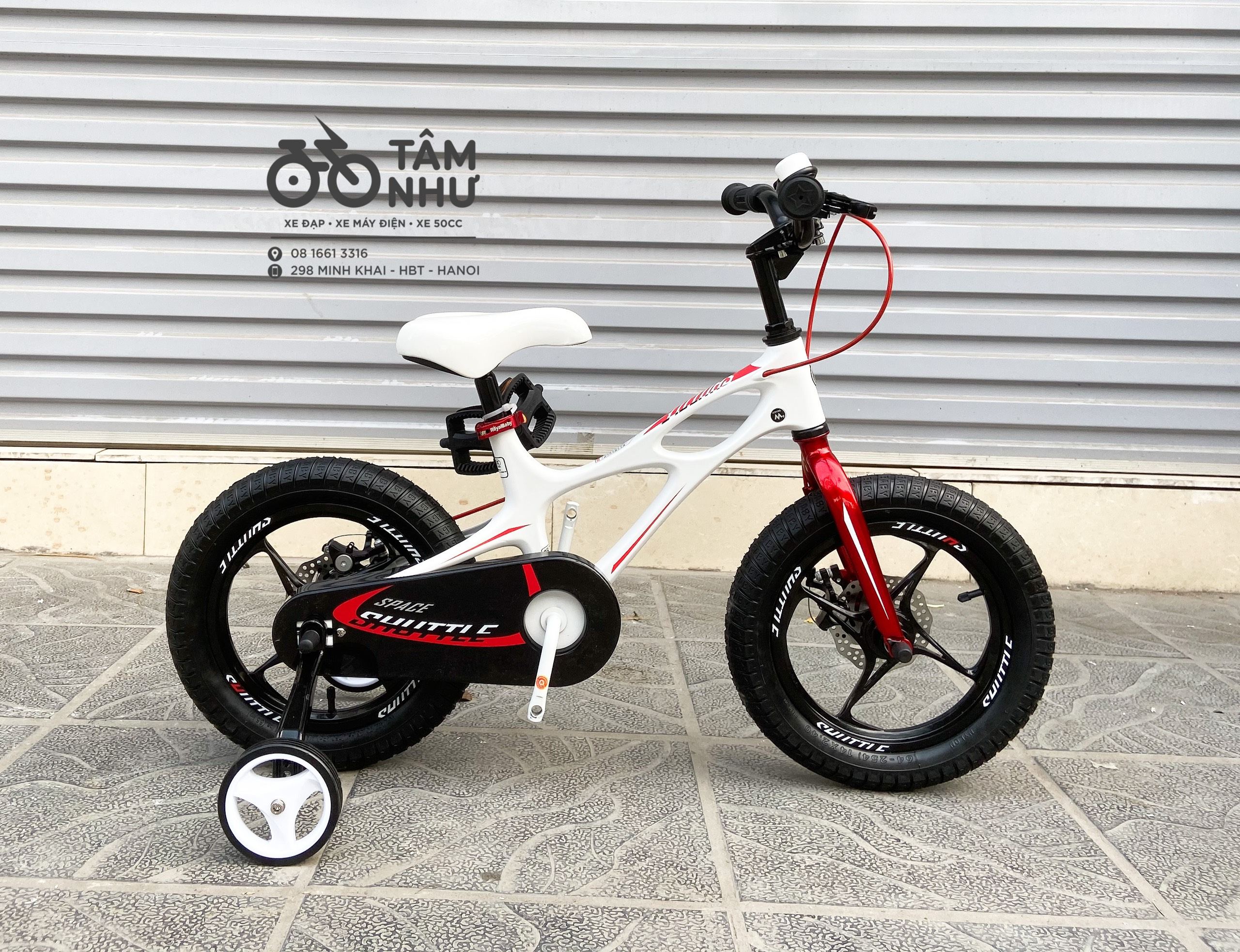 XE ĐẠP TRẺ EM ROYALBABY SHUTTLE - Trắng 14 INCH