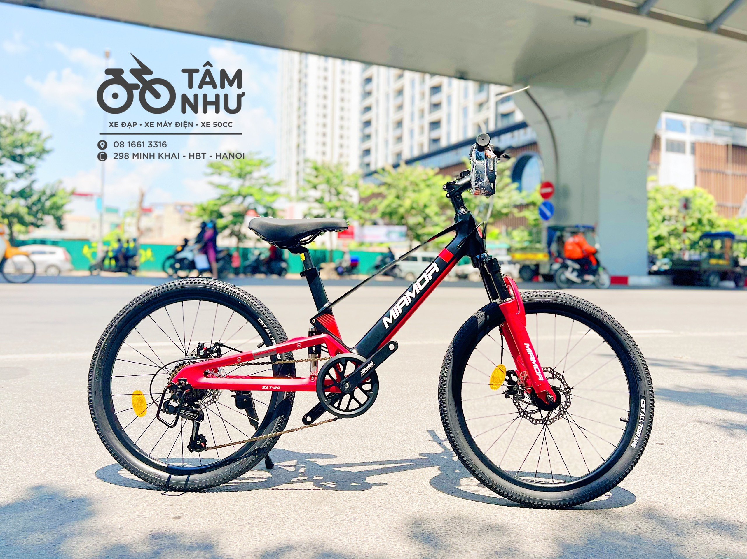 XE ĐẠP TRẺ EM MIAMOR SATUM 22" -  Đỏ
