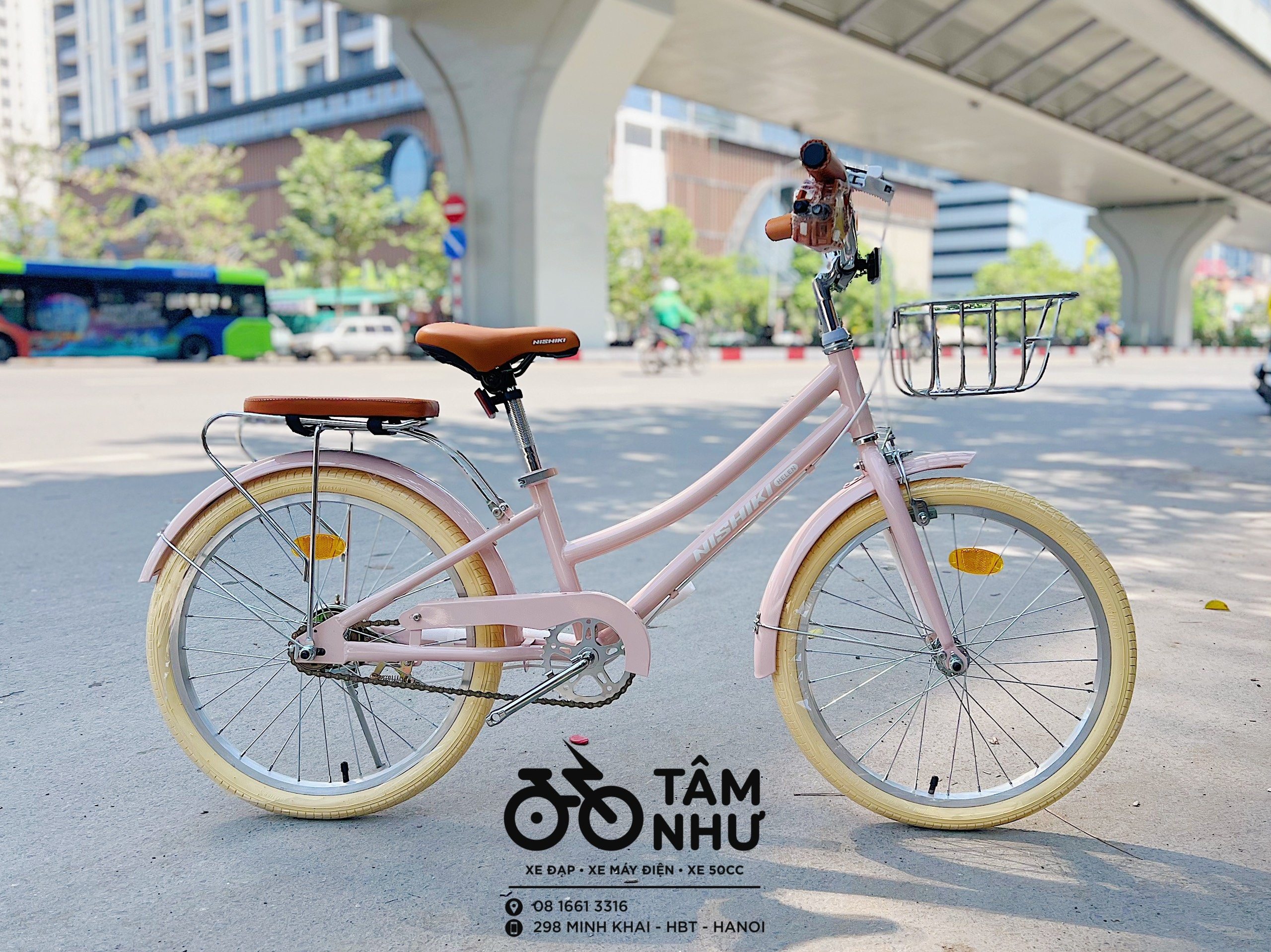 Xe đạp trẻ em NISHIKI HELEN - Hồng 20 INCH