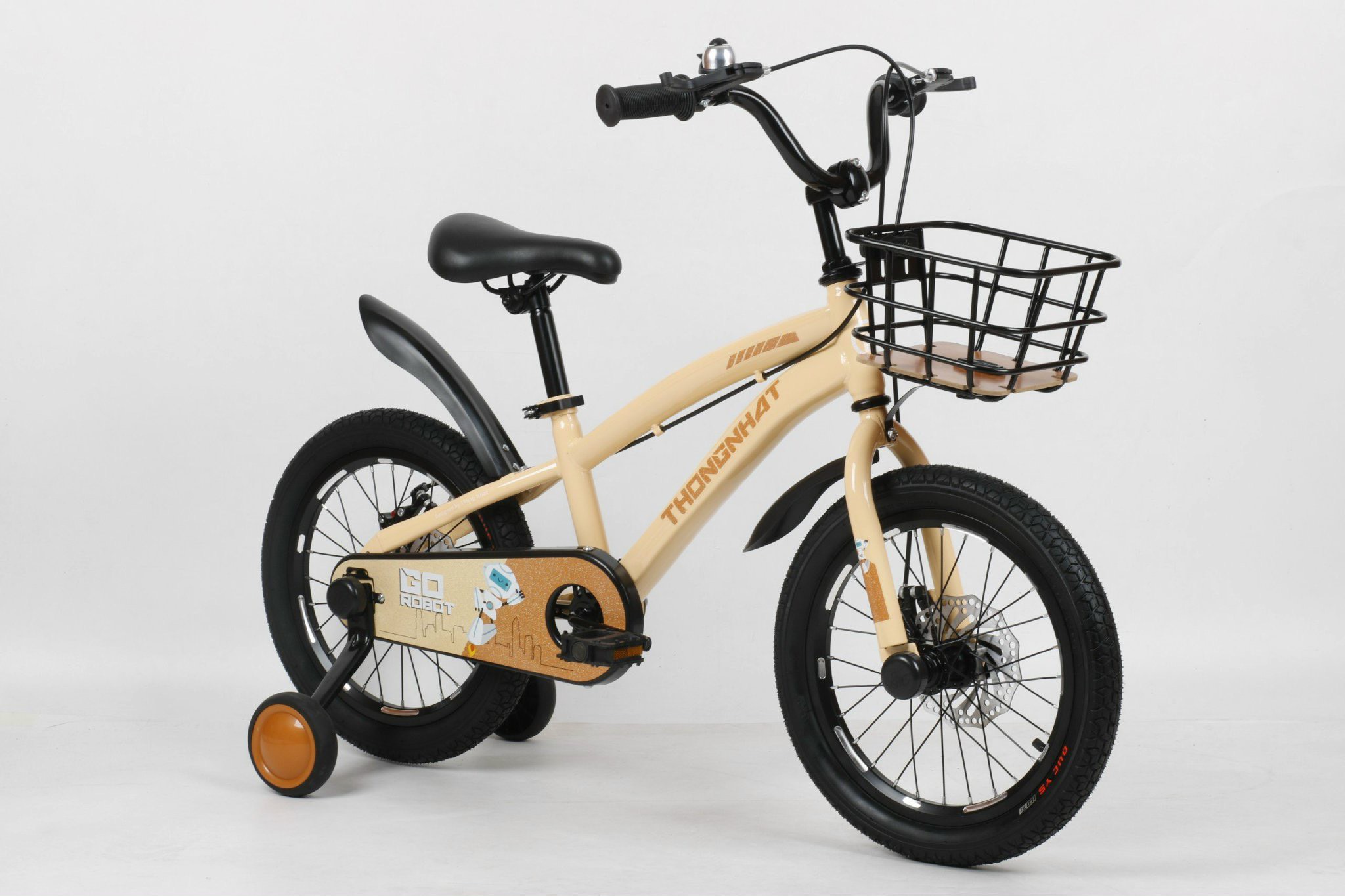 Xe Đạp Trẻ Em Thống Nhất ROBOT - Vàng 16 INCH