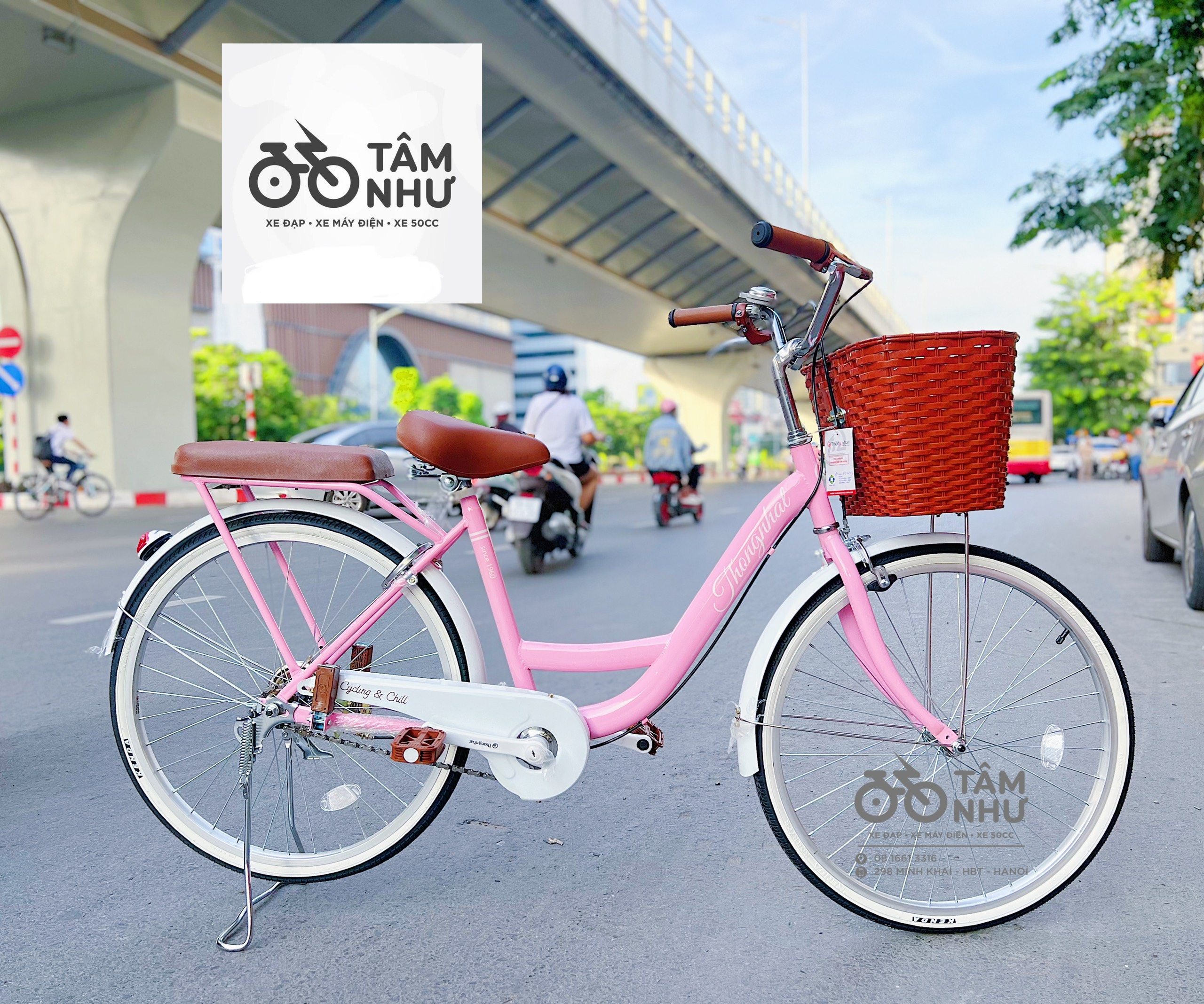 Xe Đạp Mini Thống Nhất New 24" - Tím