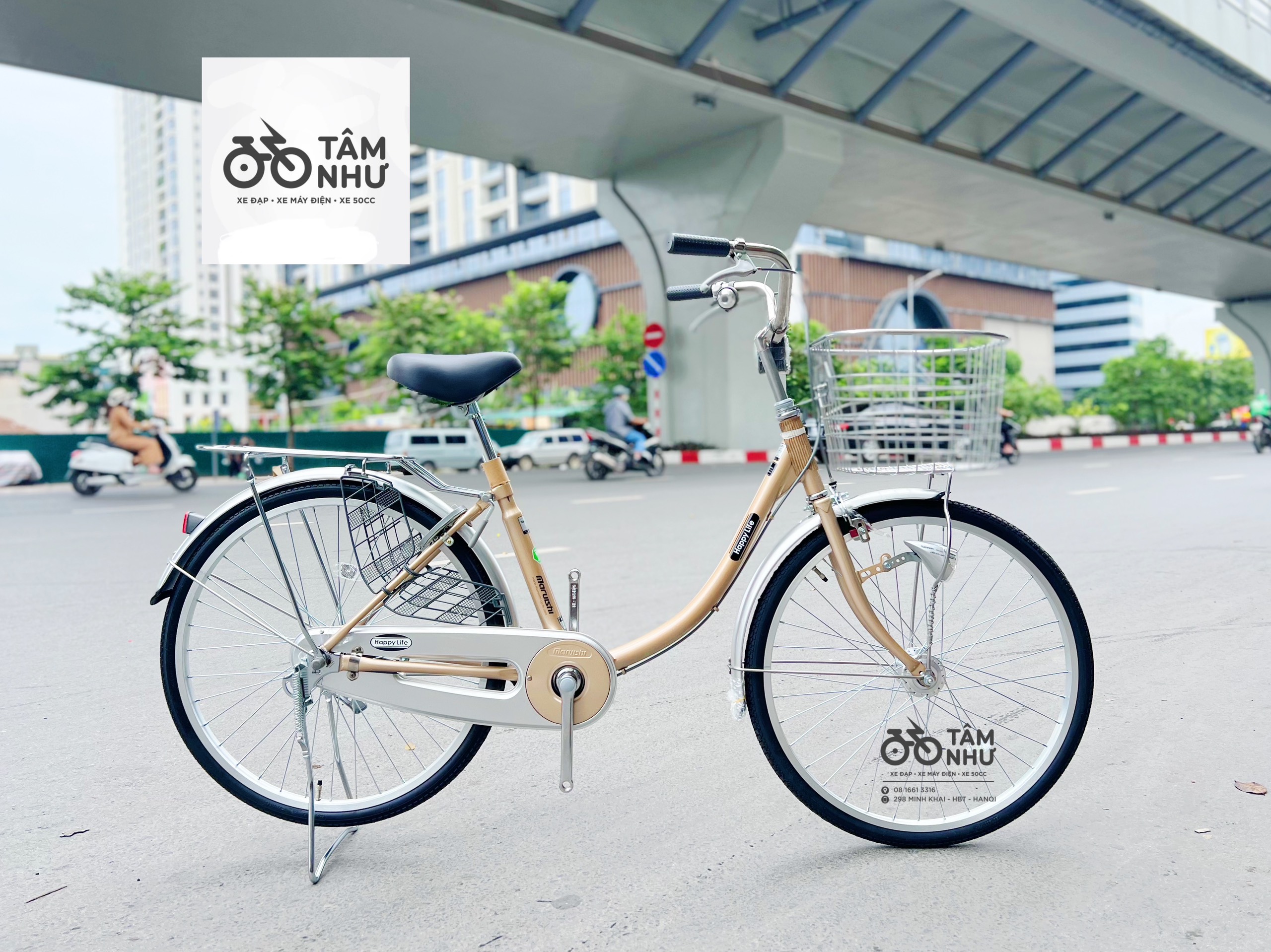 Xe Đạp Mini Nhật - WEA 2411 ( Dành cho người < 1m40 ) Bạc