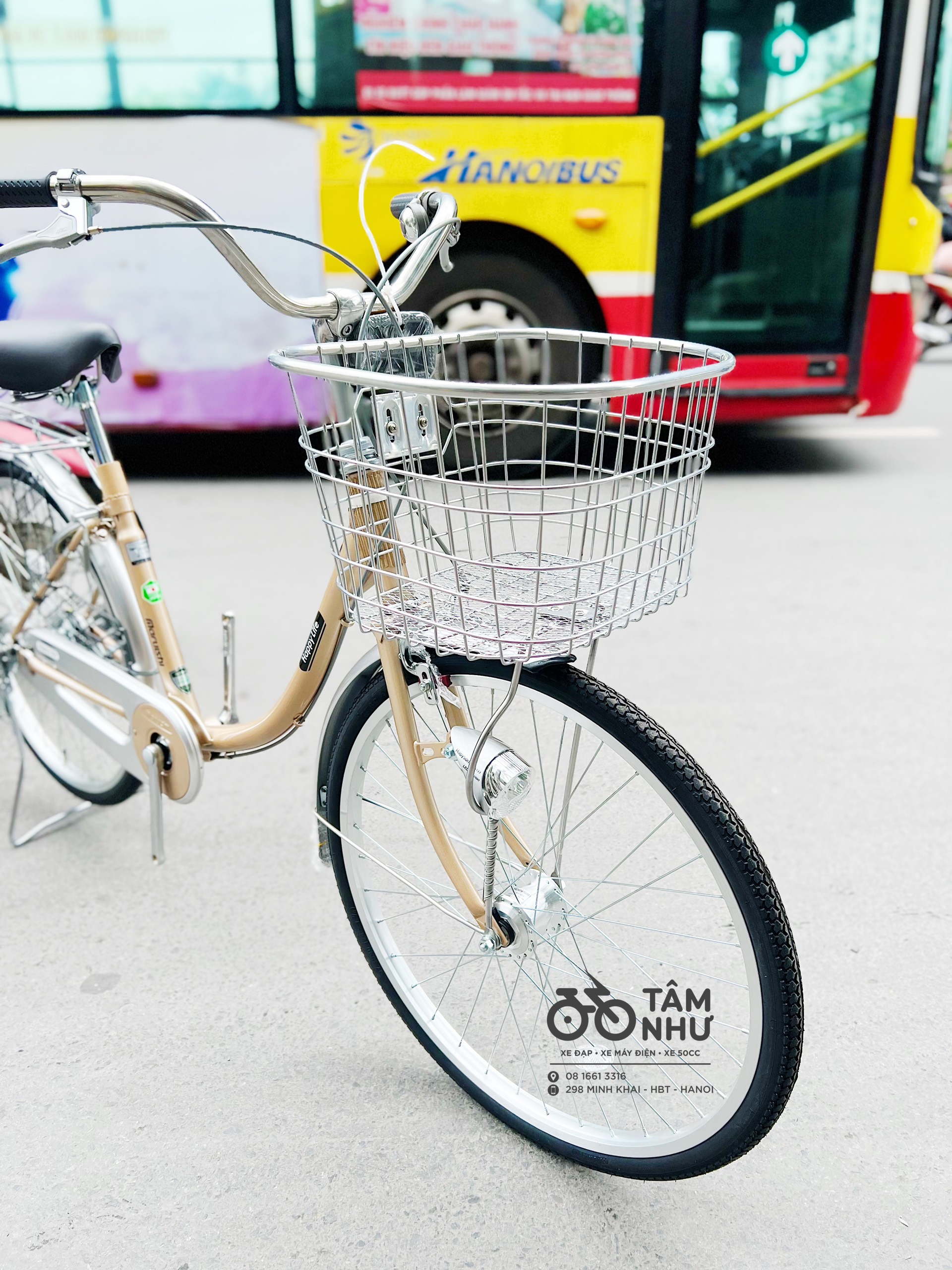 Xe Đạp Mini Nhật - WEA 2411 ( Dành cho người < 1m40 ) Bạc