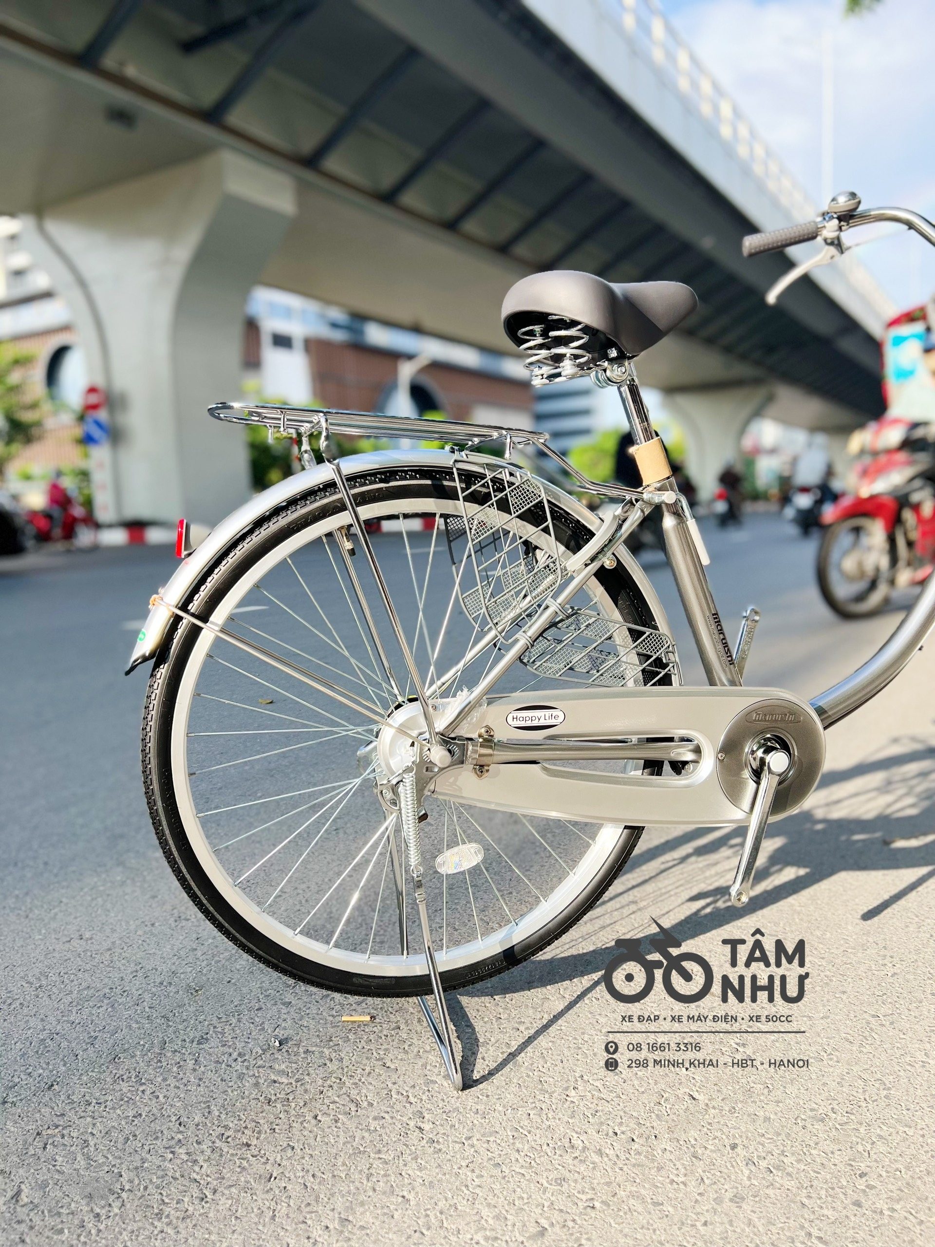 Xe Đạp Mini Nhật - WEA 2411 ( Dành cho người < 1m40 ) Bạc