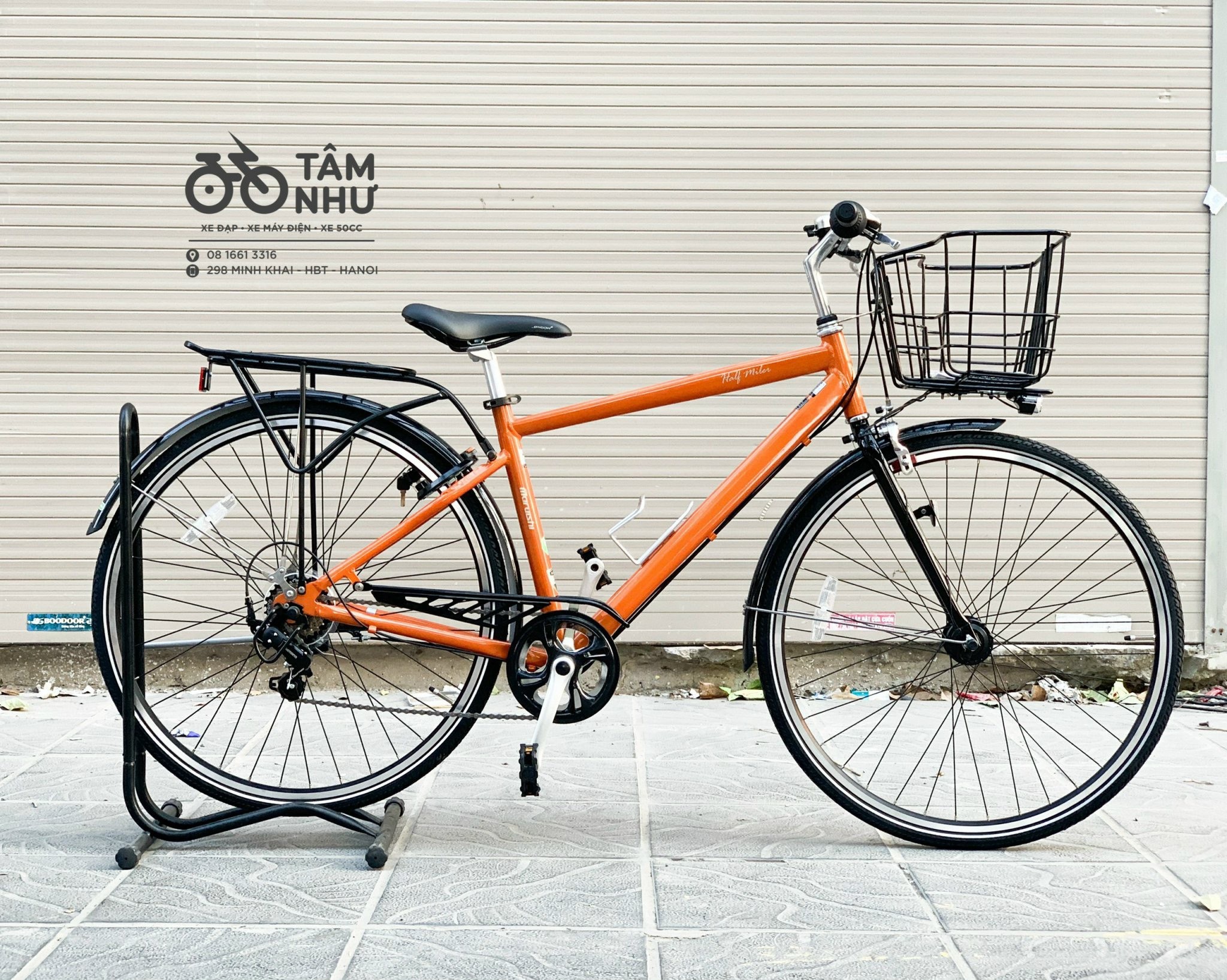 Xe đạp thể thao Nhật Maruishi Half Miler - Xanh