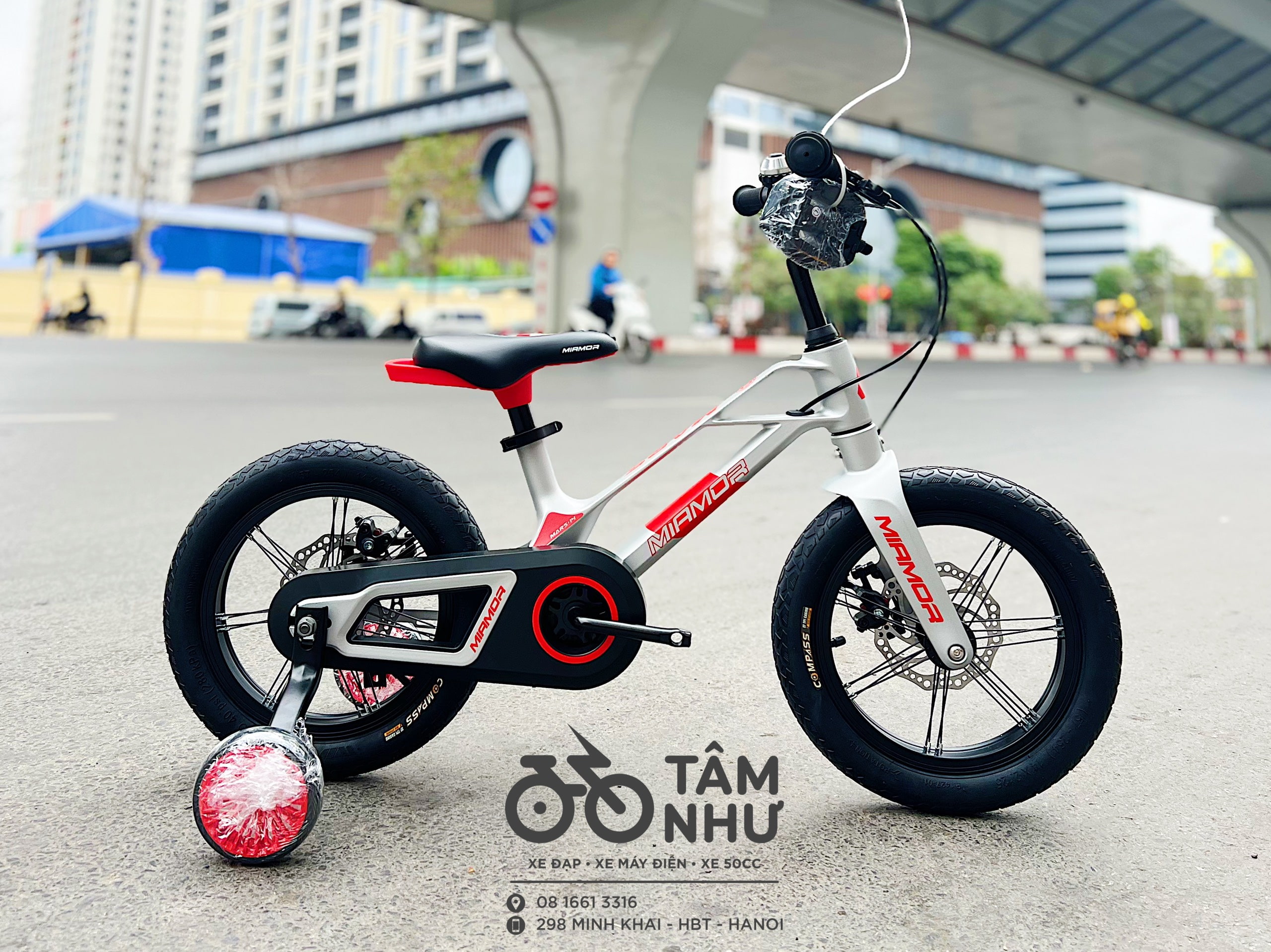 XE ĐẠP TRẺ EM MIAMOR MARS 16 INCH- Xanh Trắng