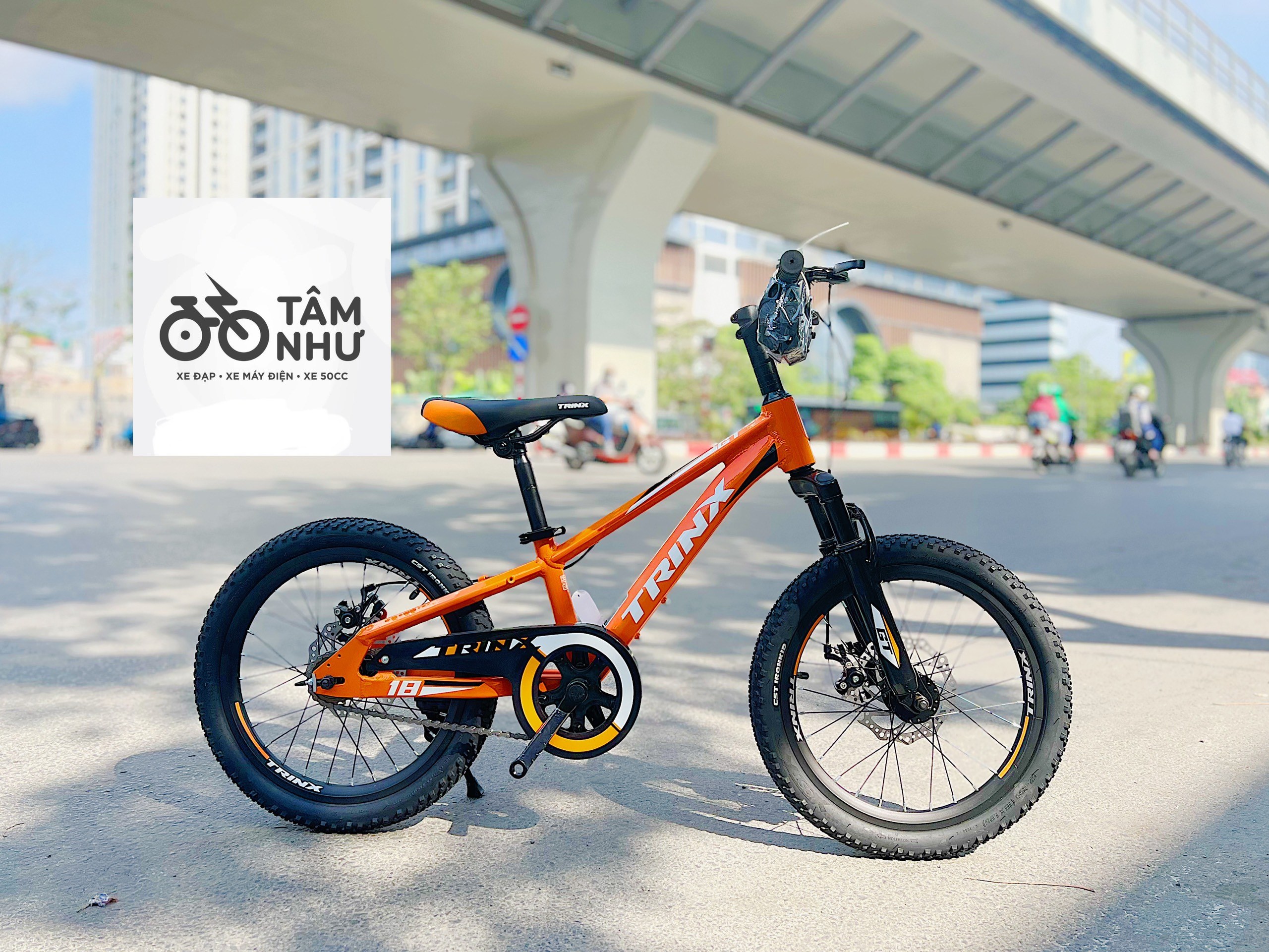Xe đạp Trẻ Em Trinx GT 18 INCH - Cam