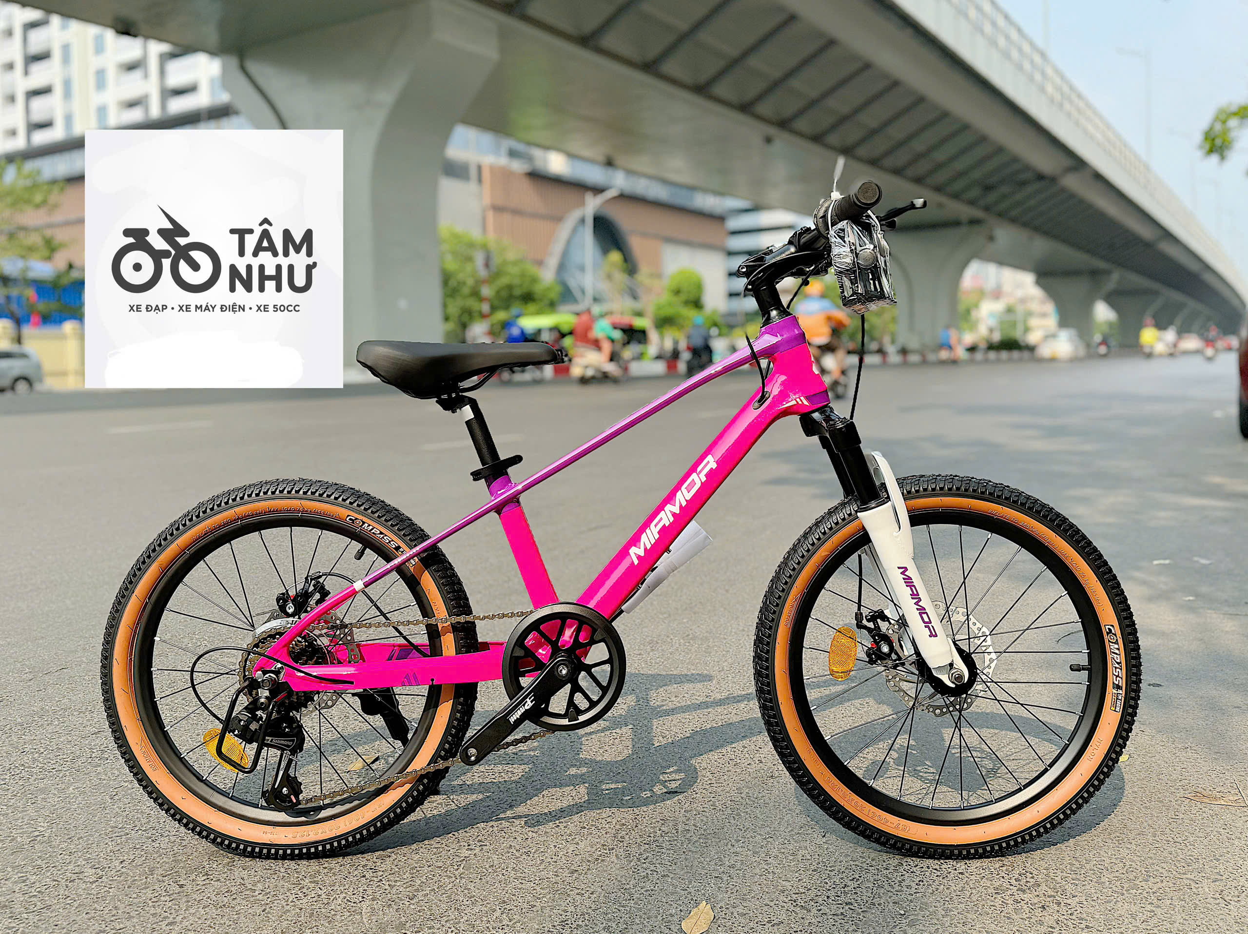 XE ĐẠP TRẺ EM MIAMOR THUNDER - Xám Đỏ 20 INCH