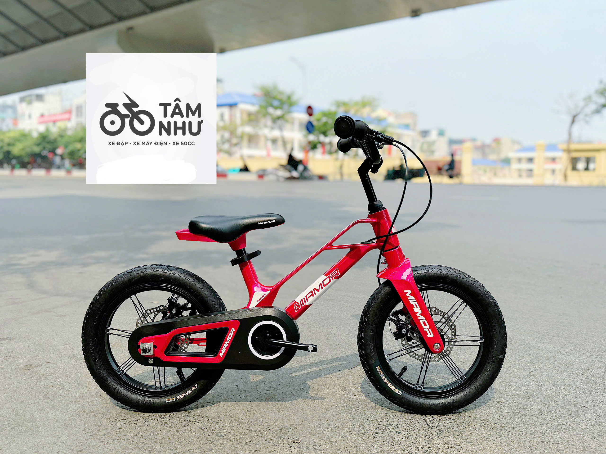 XE ĐẠP TRẺ EM MIAMOR MARS 14 INCH - Ghi Vàng