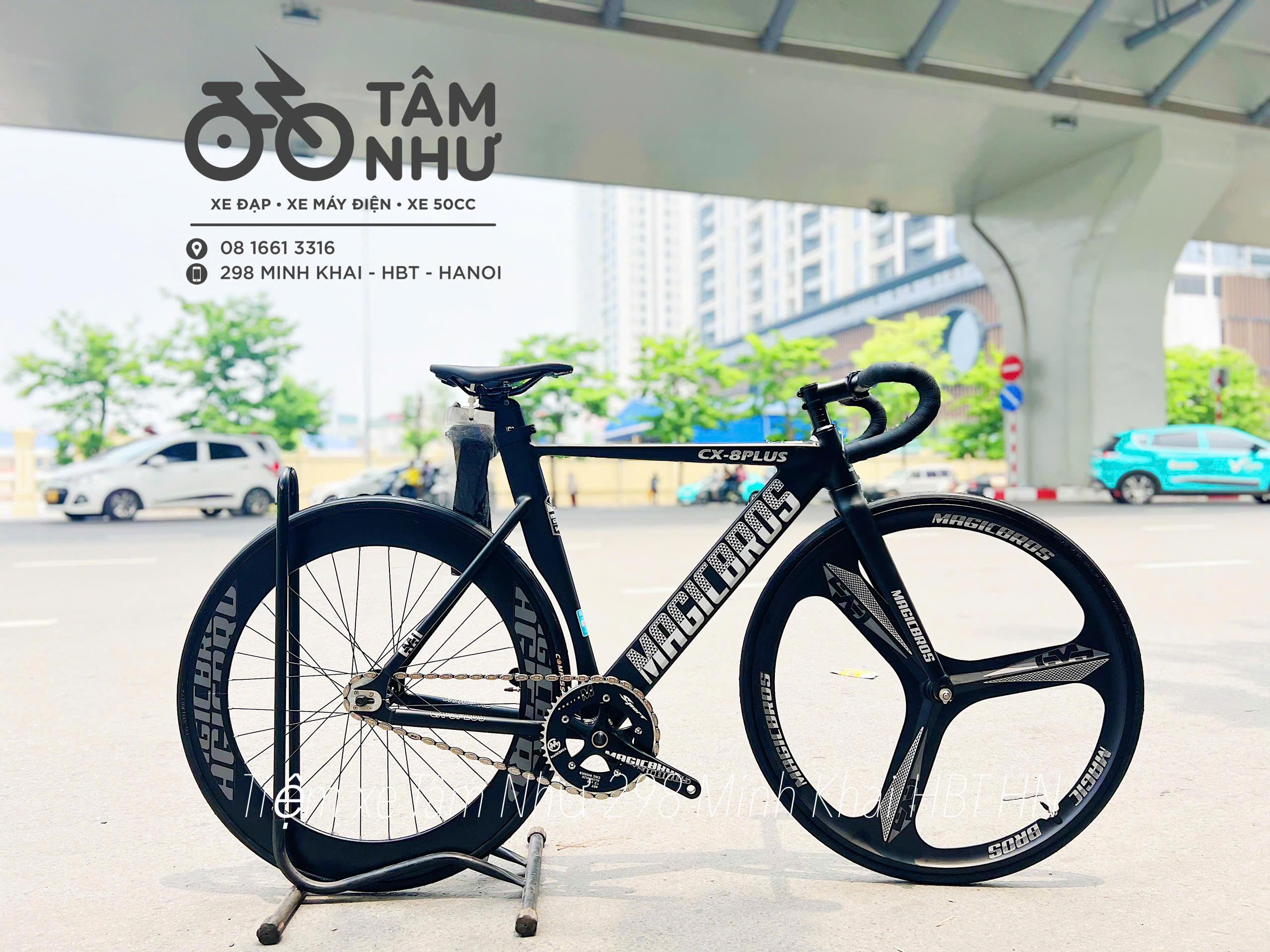 Xe Đạp Fixed Gear Magicbros CX8 Plus Vành 3 Đao