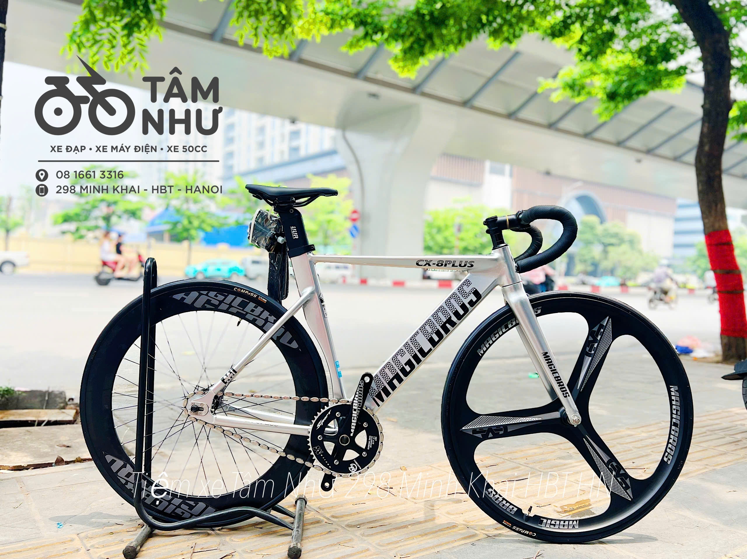 Xe Đạp Fixed Gear Magicbros CX8 Plus Vành 3 Đao