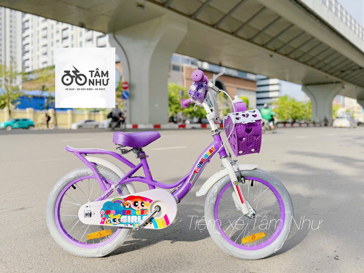 Xe Đạp Trẻ Em TN The Power Puff Girls - Tím 12 INCH