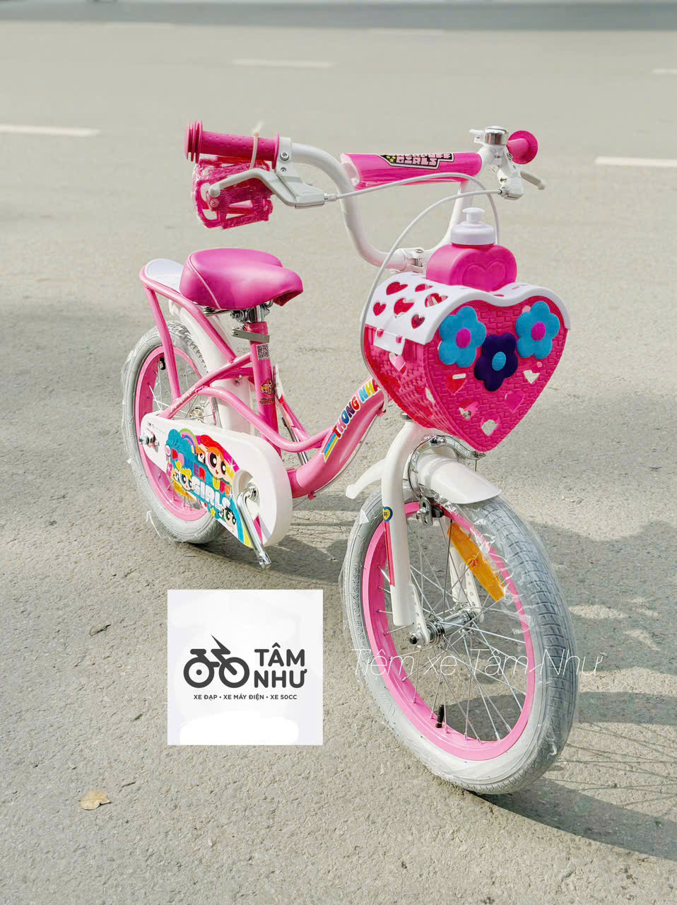 Xe Đạp Trẻ Em TN The Power Puff Girls - Hồng 12 INCH