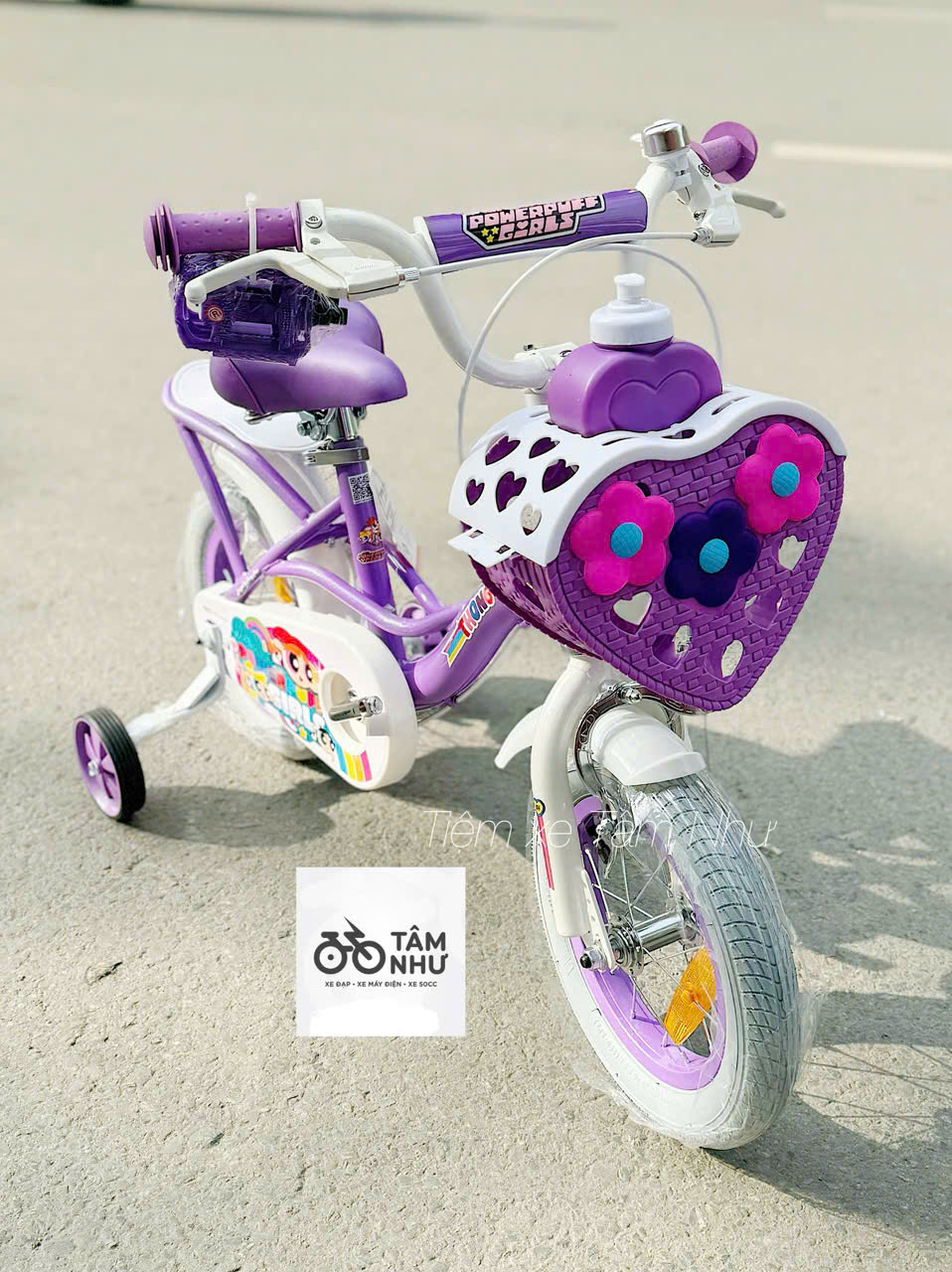Xe Đạp Trẻ Em TN The Power Puff Girls - Tím 12 INCH