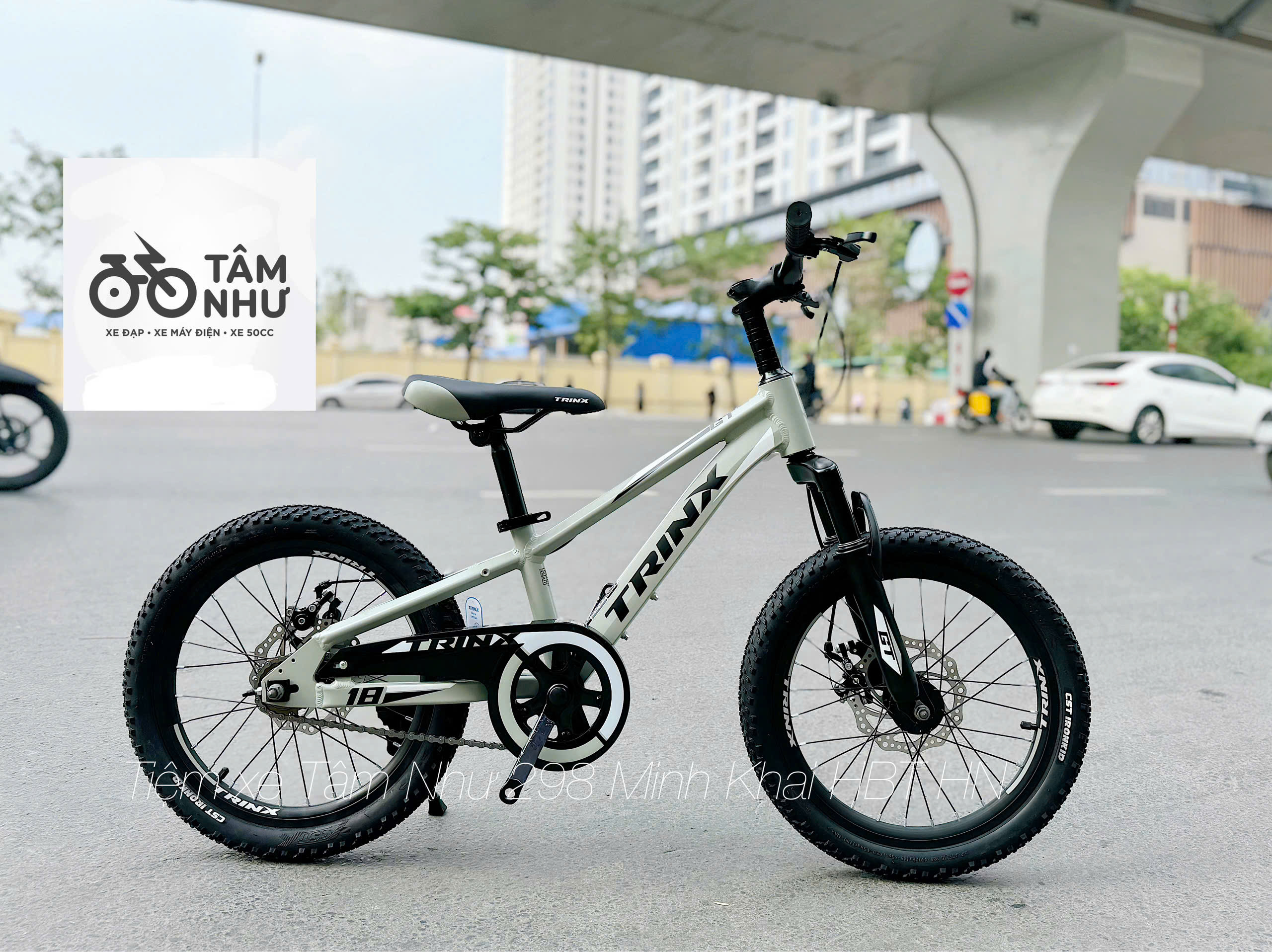 Xe đạp Trẻ Em Trinx GT 18 INCH - Đen Đỏ