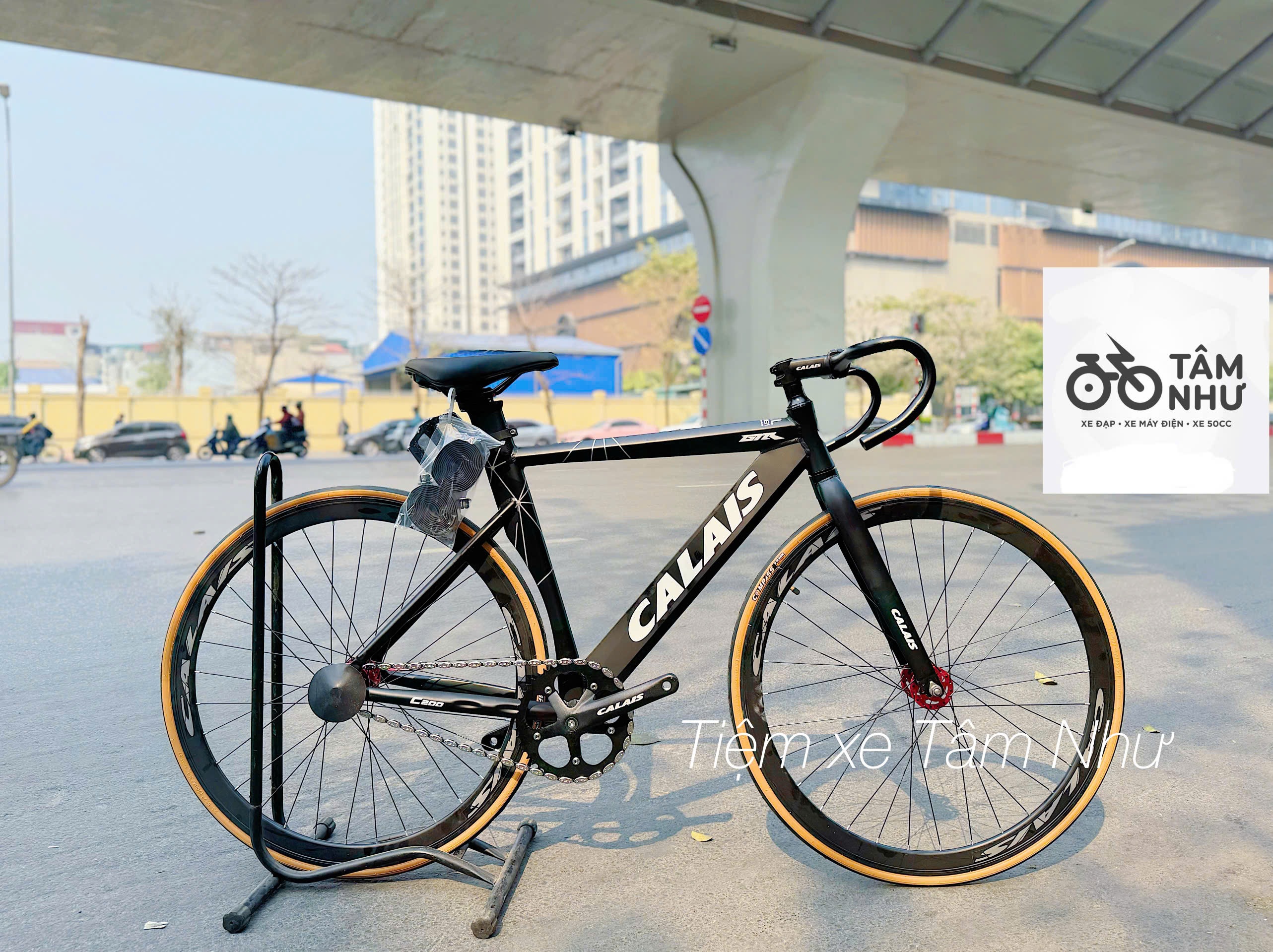Xe Đạp Fixed Gear Calais C200 ( Khung dẹt )