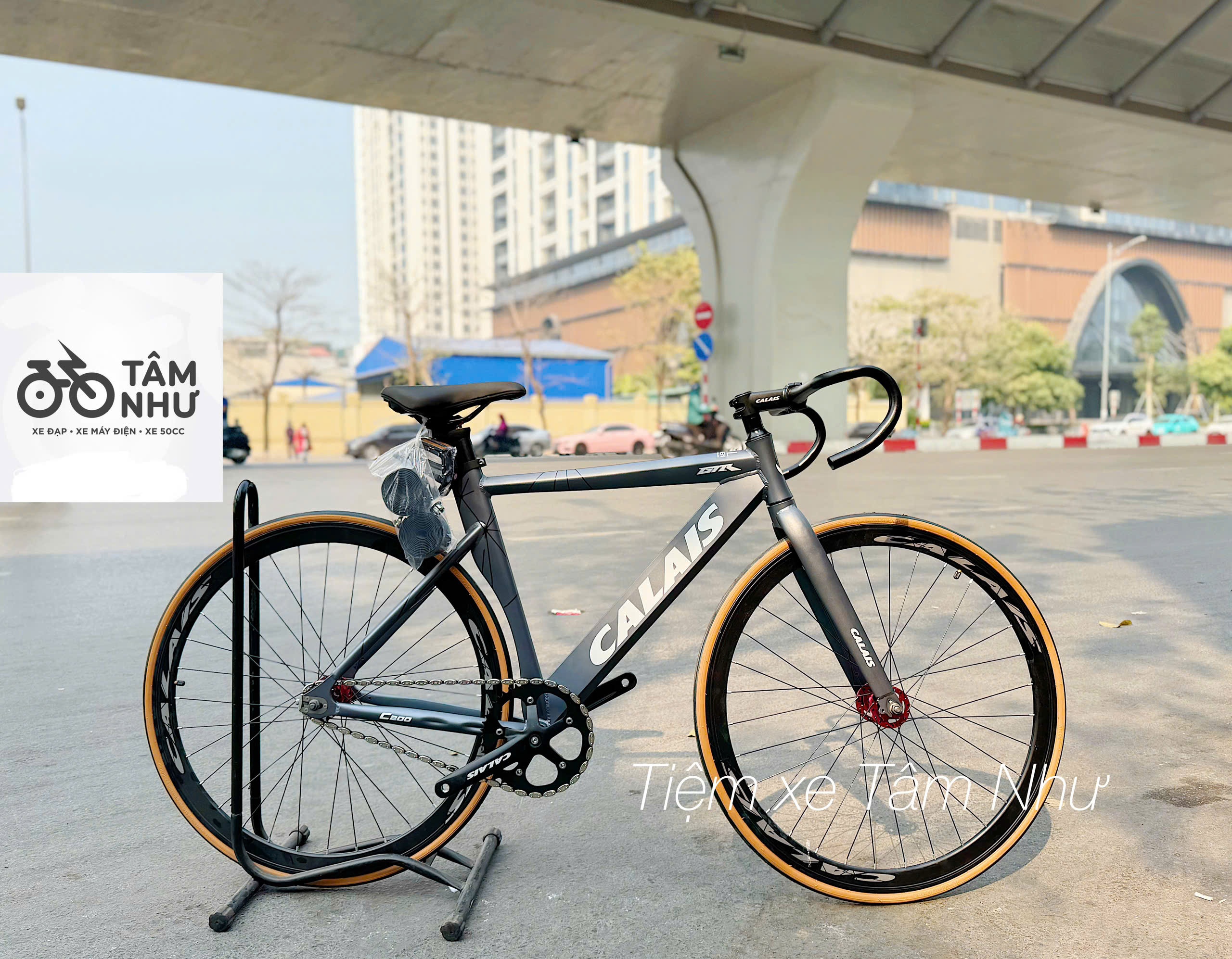 Xe Đạp Fixed Gear Calais C200 ( Khung dẹt )