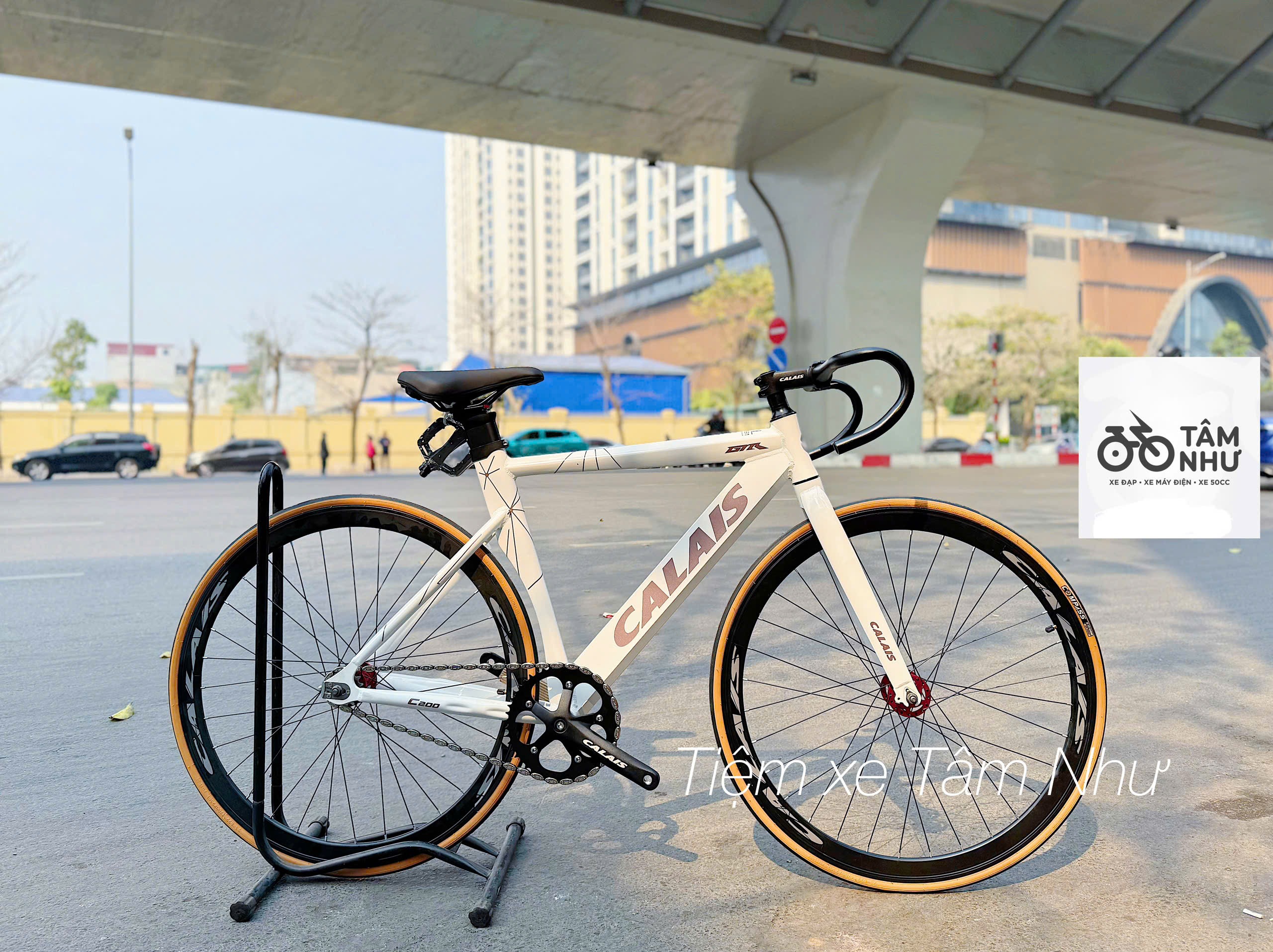 Xe Đạp Fixed Gear Calais C200 ( Khung dẹt )
