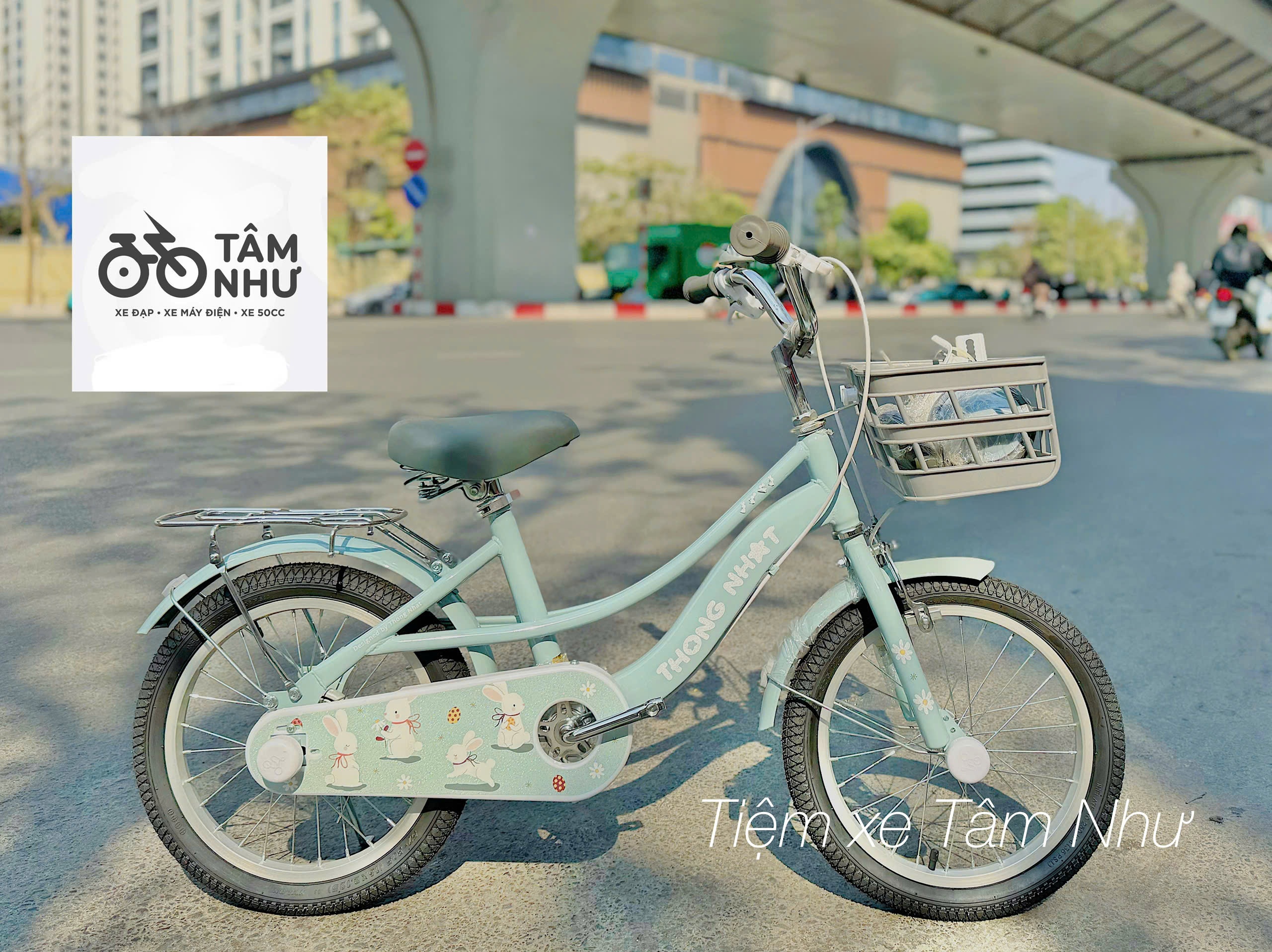 Xe Đạp Trẻ Em Thống Nhất BUNNY - Xanh 16 INCH