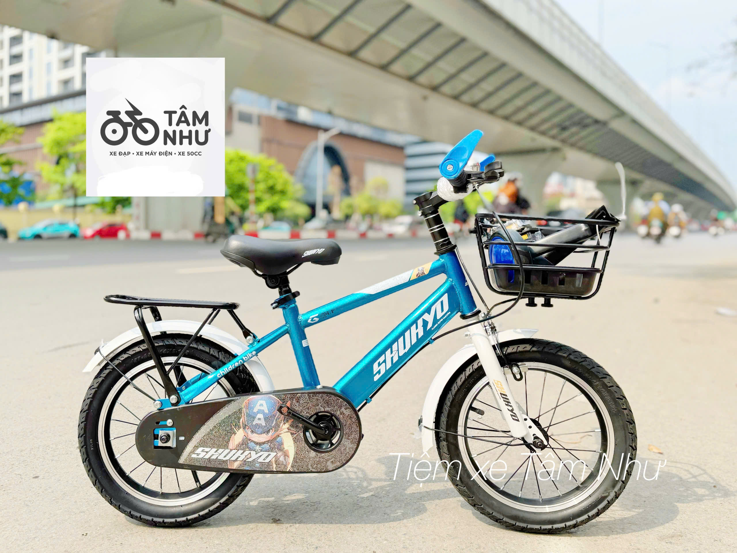 Xe Đạp Trẻ Em Shukyo K2 - Xanh 16 inch