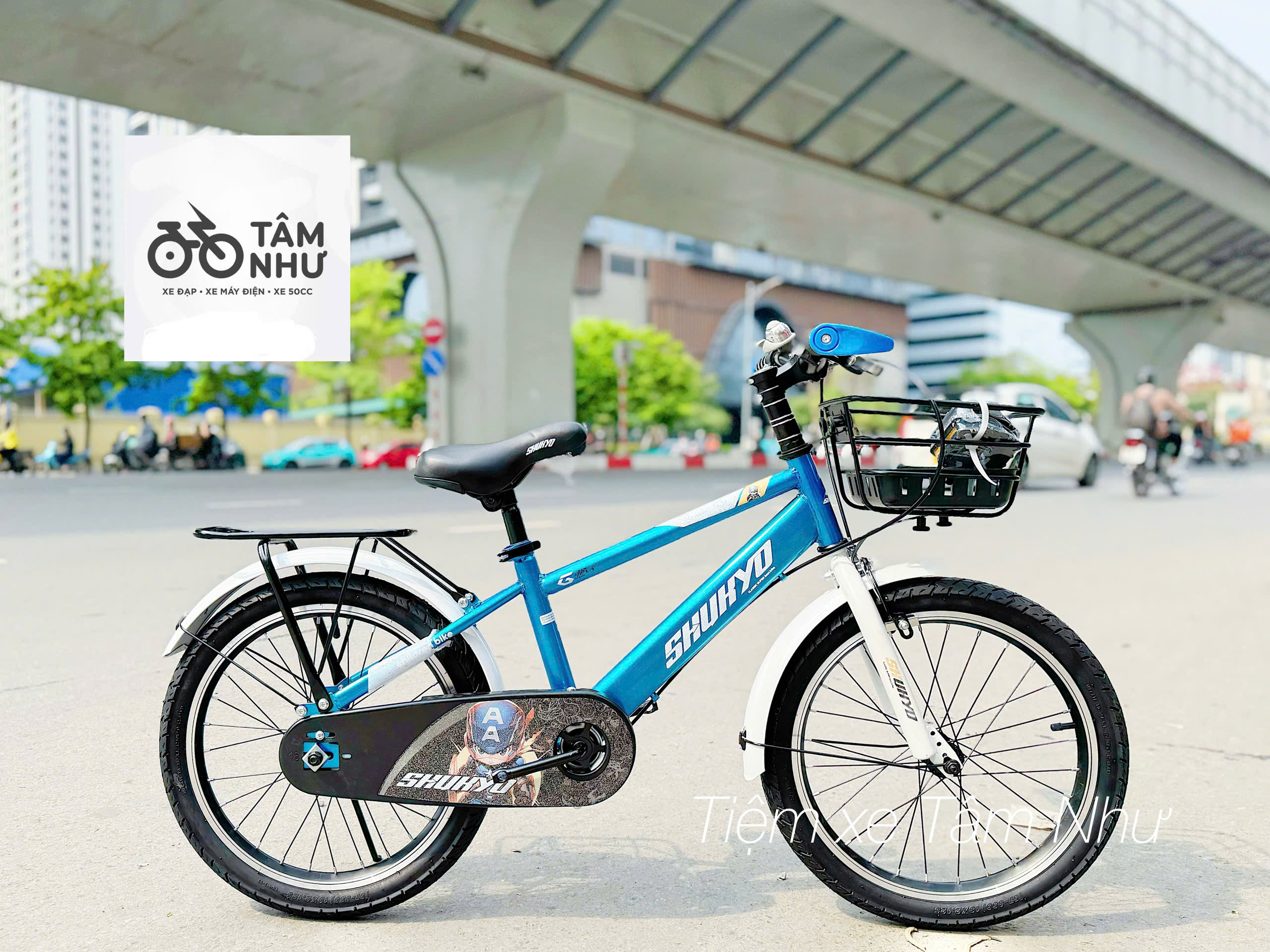 Xe Đạp Trẻ Em Shukyo K2 - Xanh 18 inch