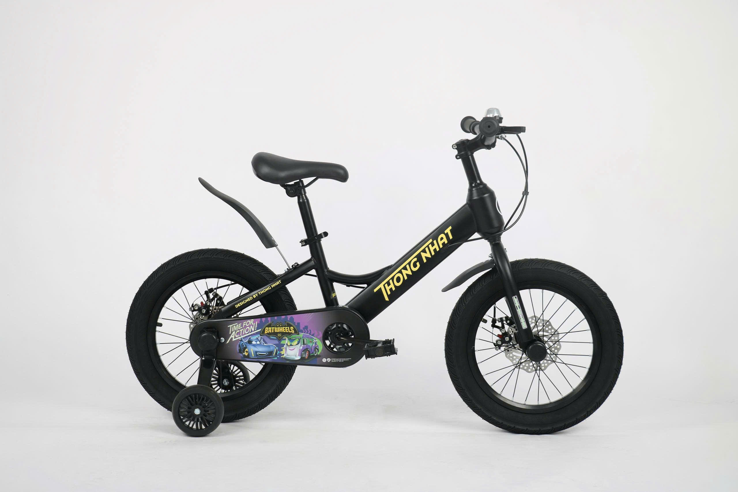 Xe Đạp Trẻ Em Thống Nhất BatWheel - Đen 16 inch