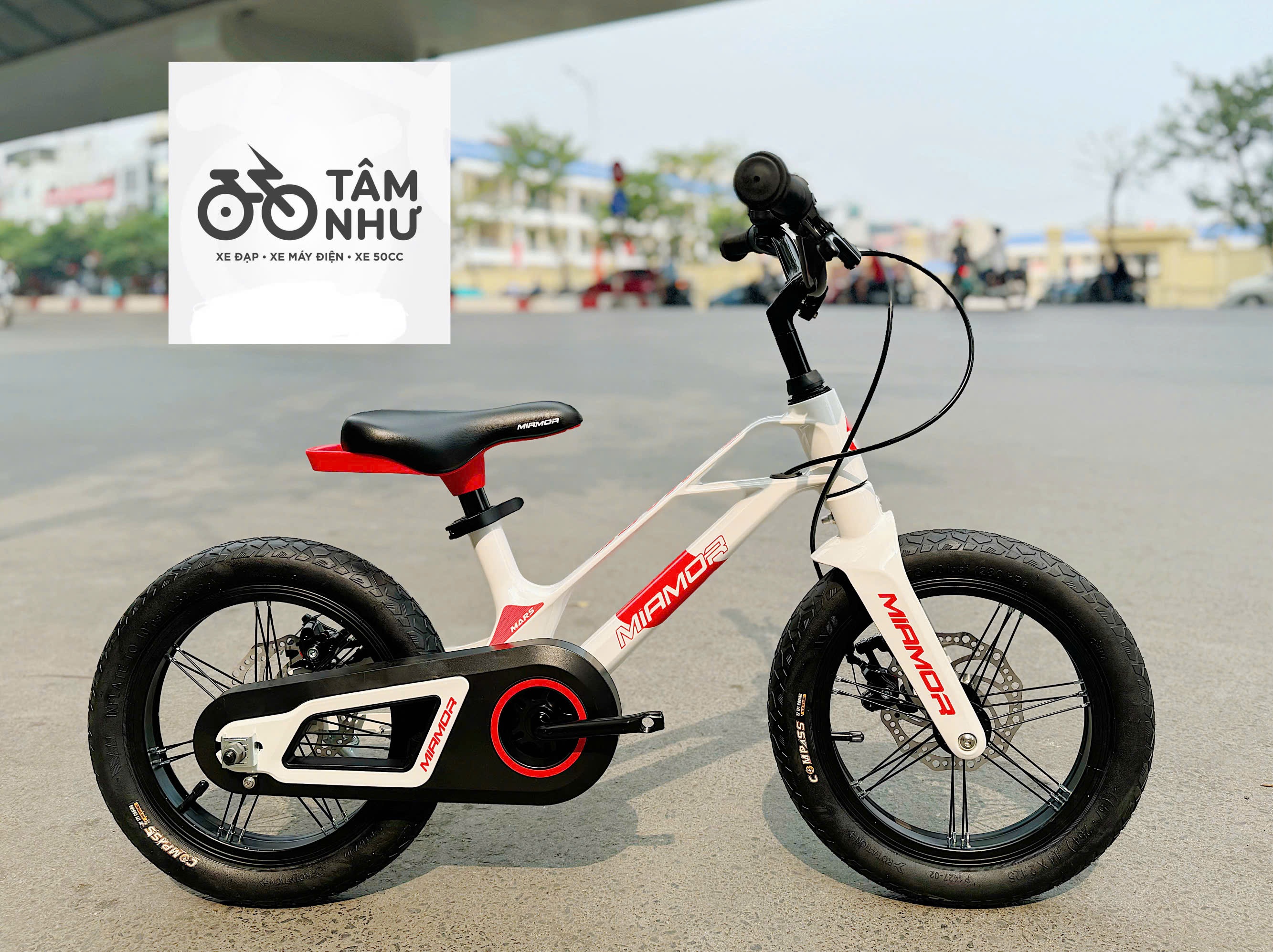 XE ĐẠP TRẺ EM MIAMOR MARS 16 INCH- Ghi Vàng