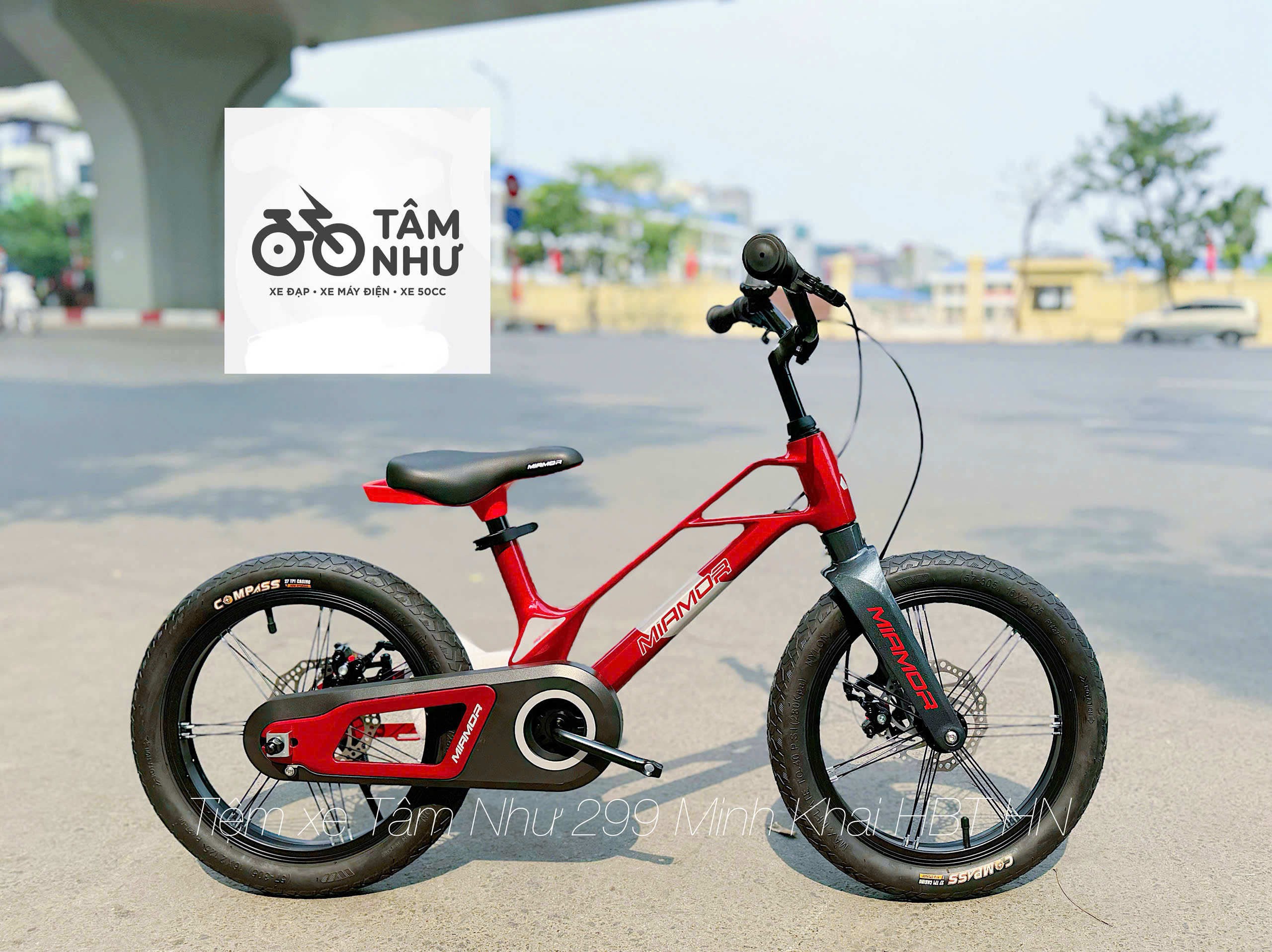 XE ĐẠP TRẺ EM MIAMOR MARS 16 INCH- Bạc Đỏ