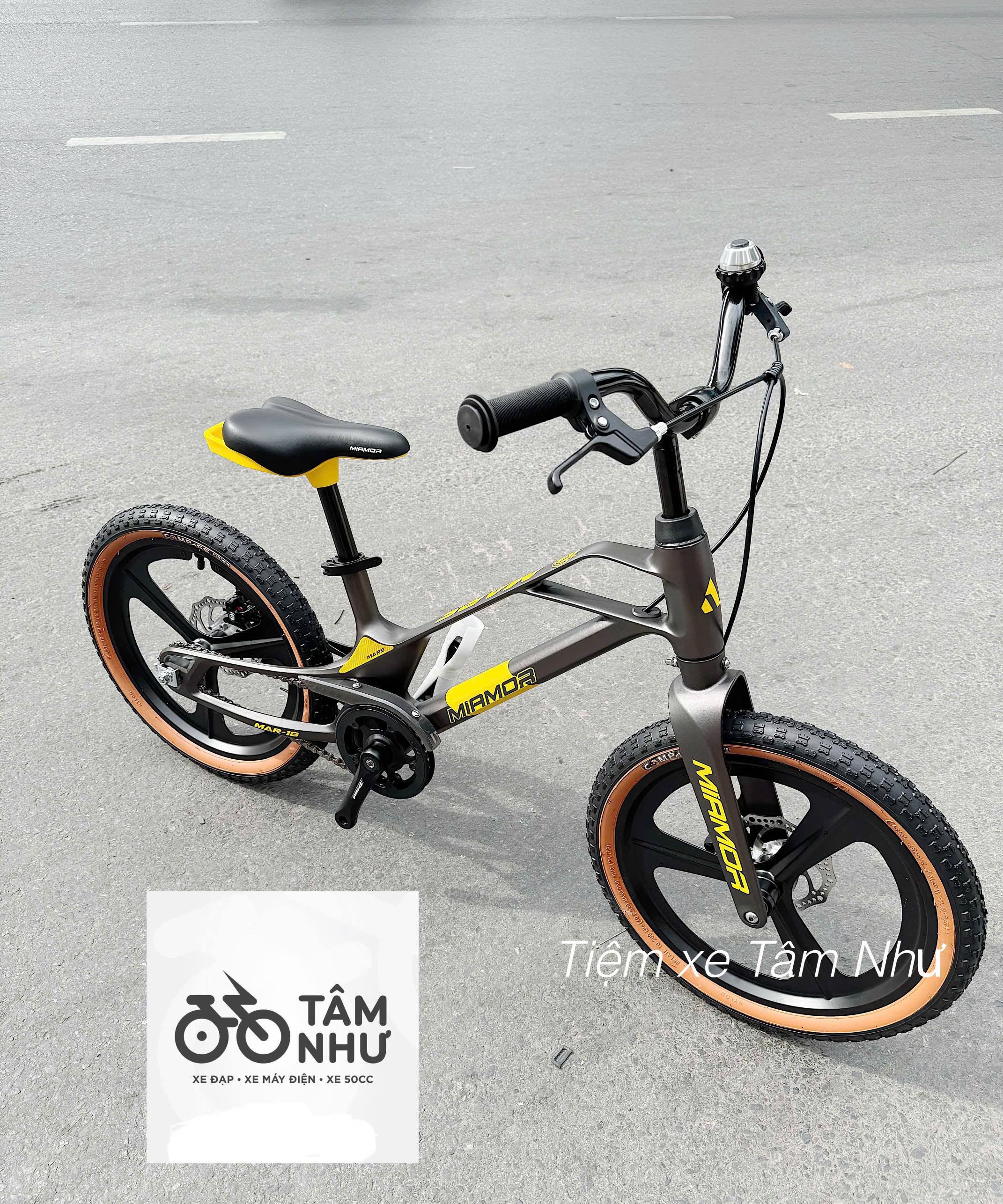 XE ĐẠP TRẺ EM MIAMOR MARS 18 INCH ( Vành đúc ) Trắng
