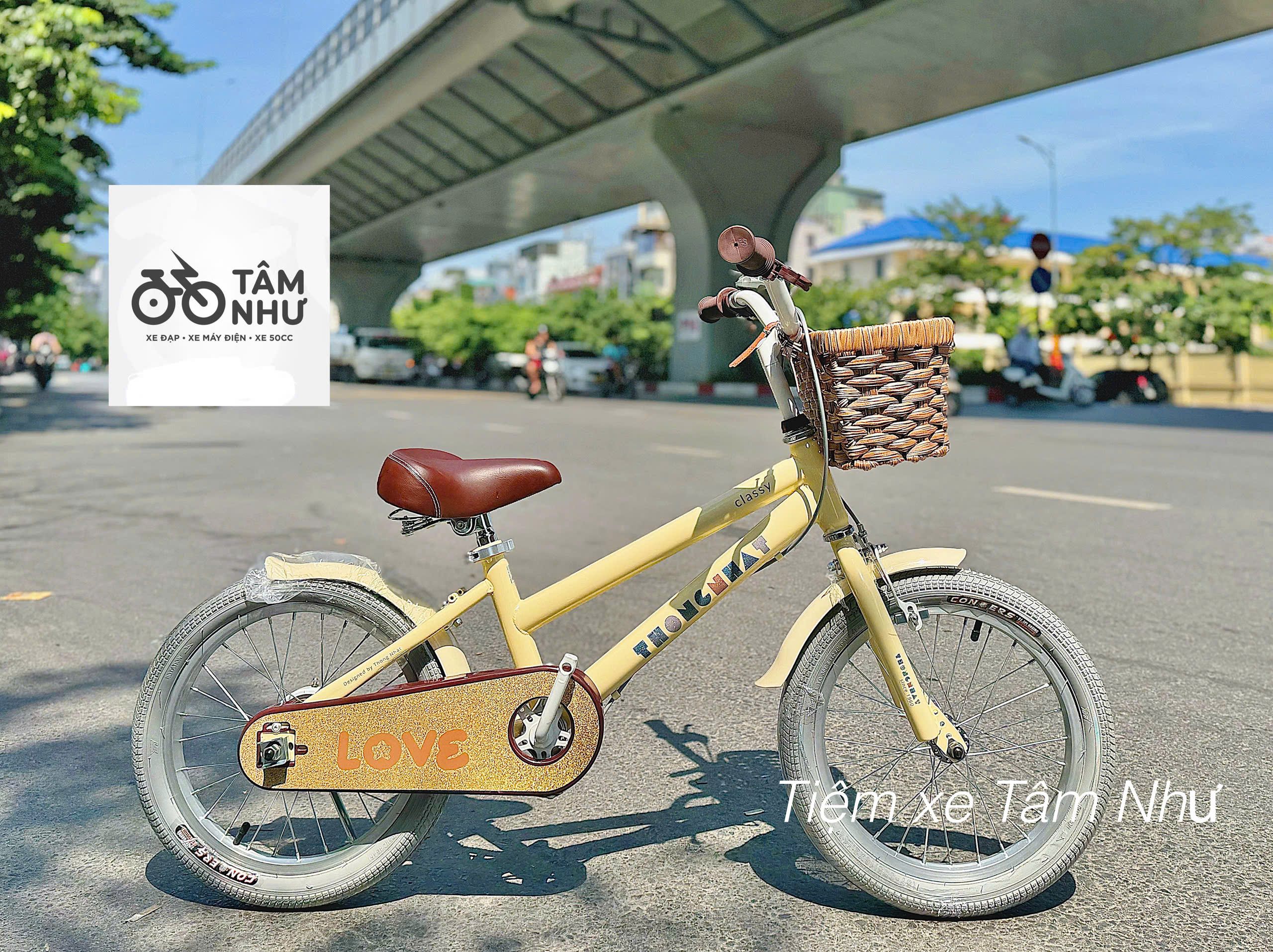 Xe Đạp Trẻ Em Thống Nhất LOVE - Vàng 16 INCH