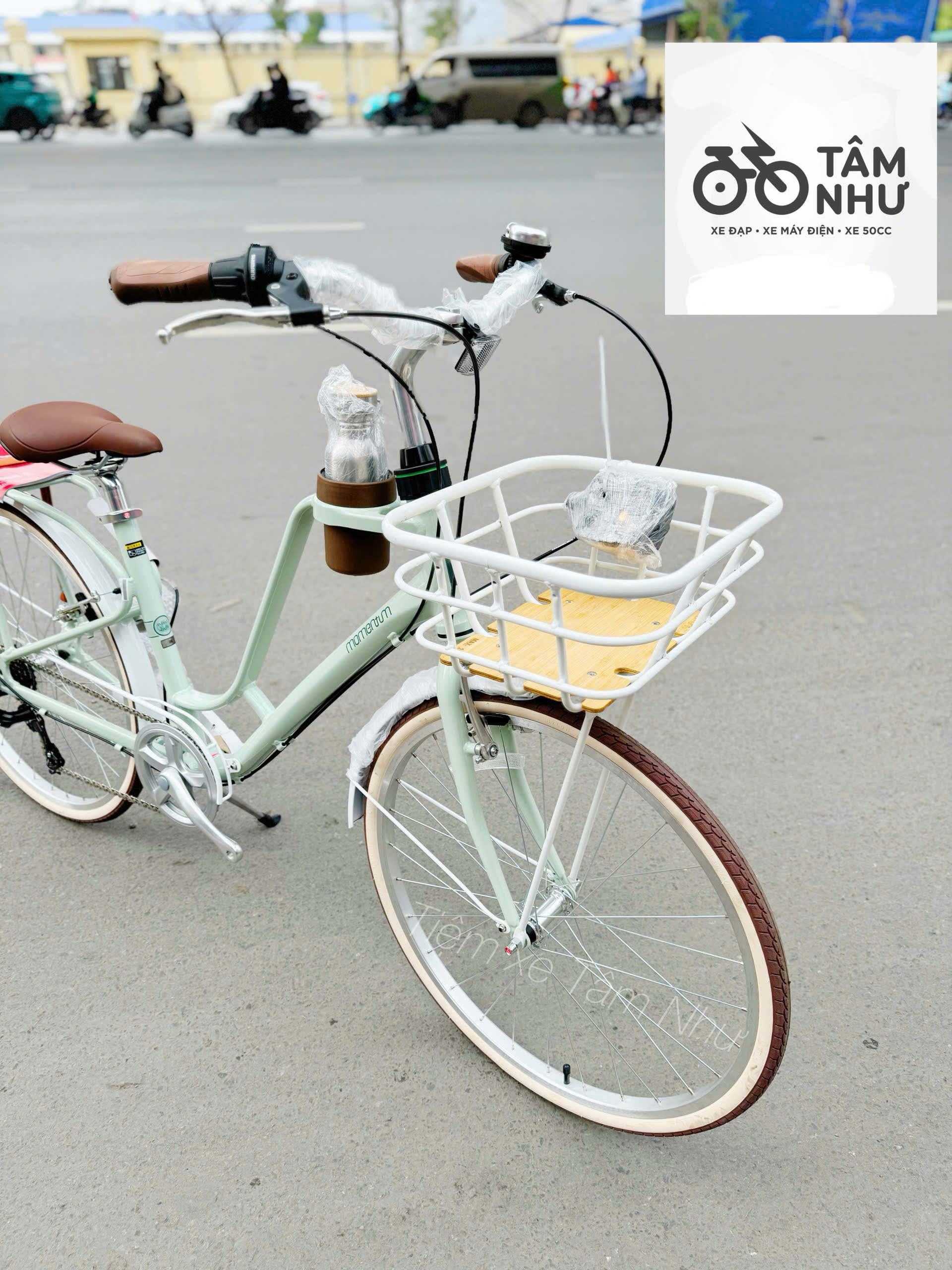 Xe Đạp Thời Trang Giant momentum ineed latte 2025-  Xanh lá