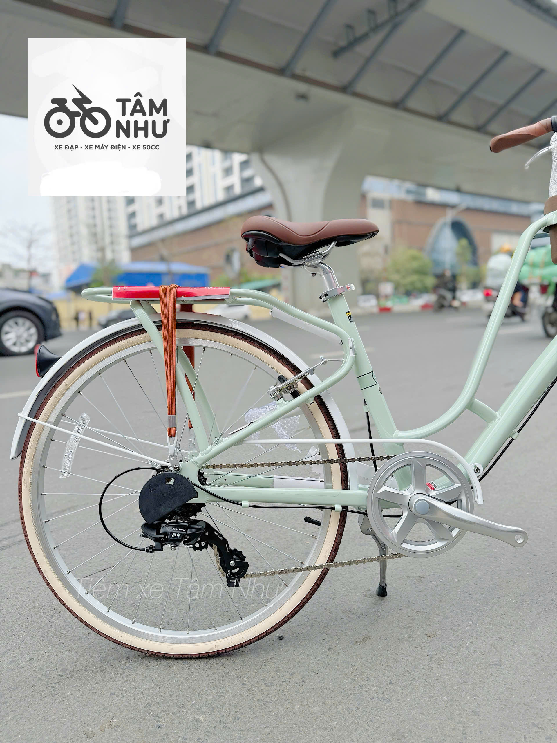 Xe Đạp Thời Trang Giant momentum ineed latte 2025-  Xanh lá