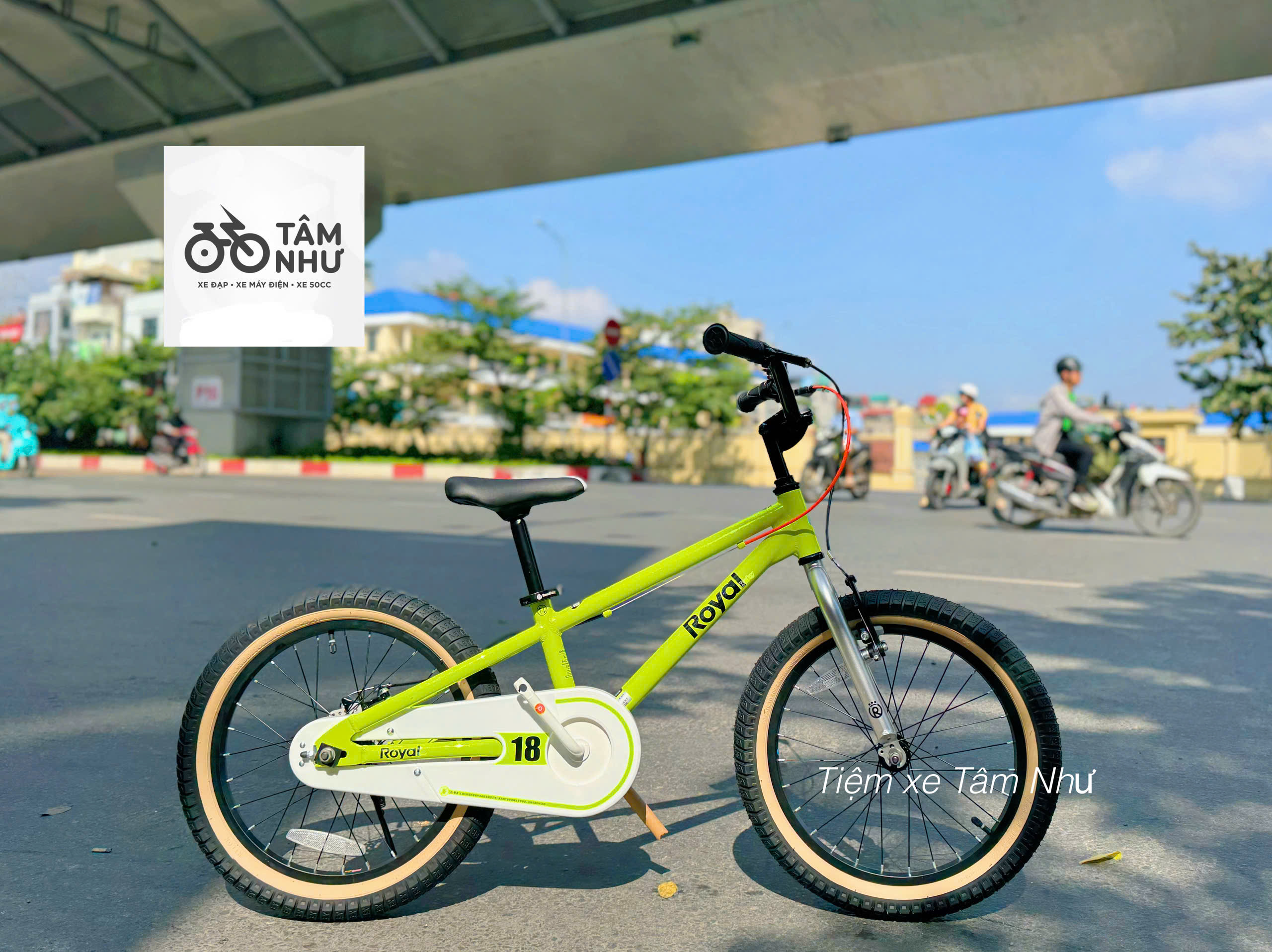 Xe đạp trẻ em Royalbaby Climber 18 inch - Xanh