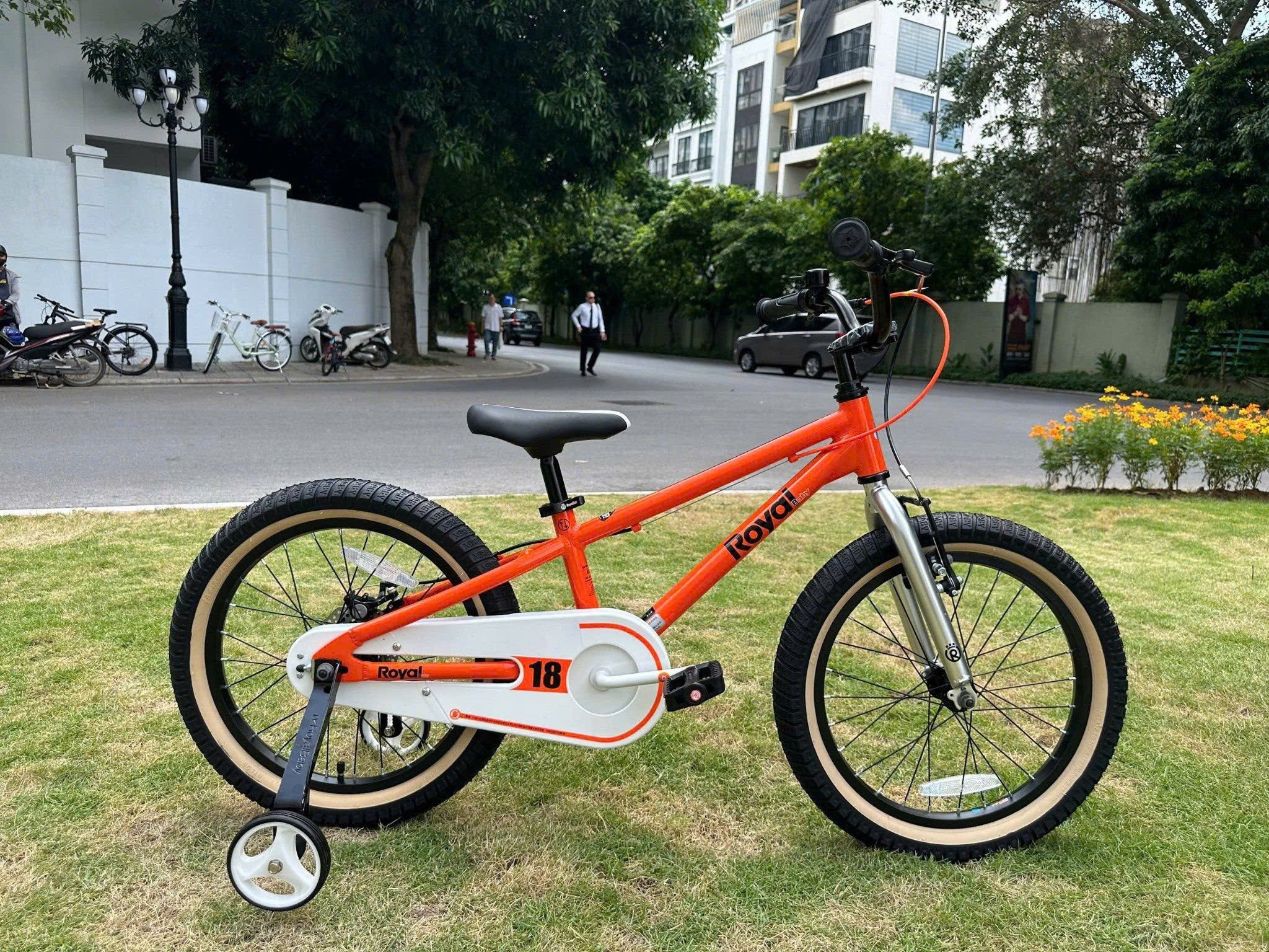 Xe đạp trẻ em Royalbaby Climber 18 inch - Cam