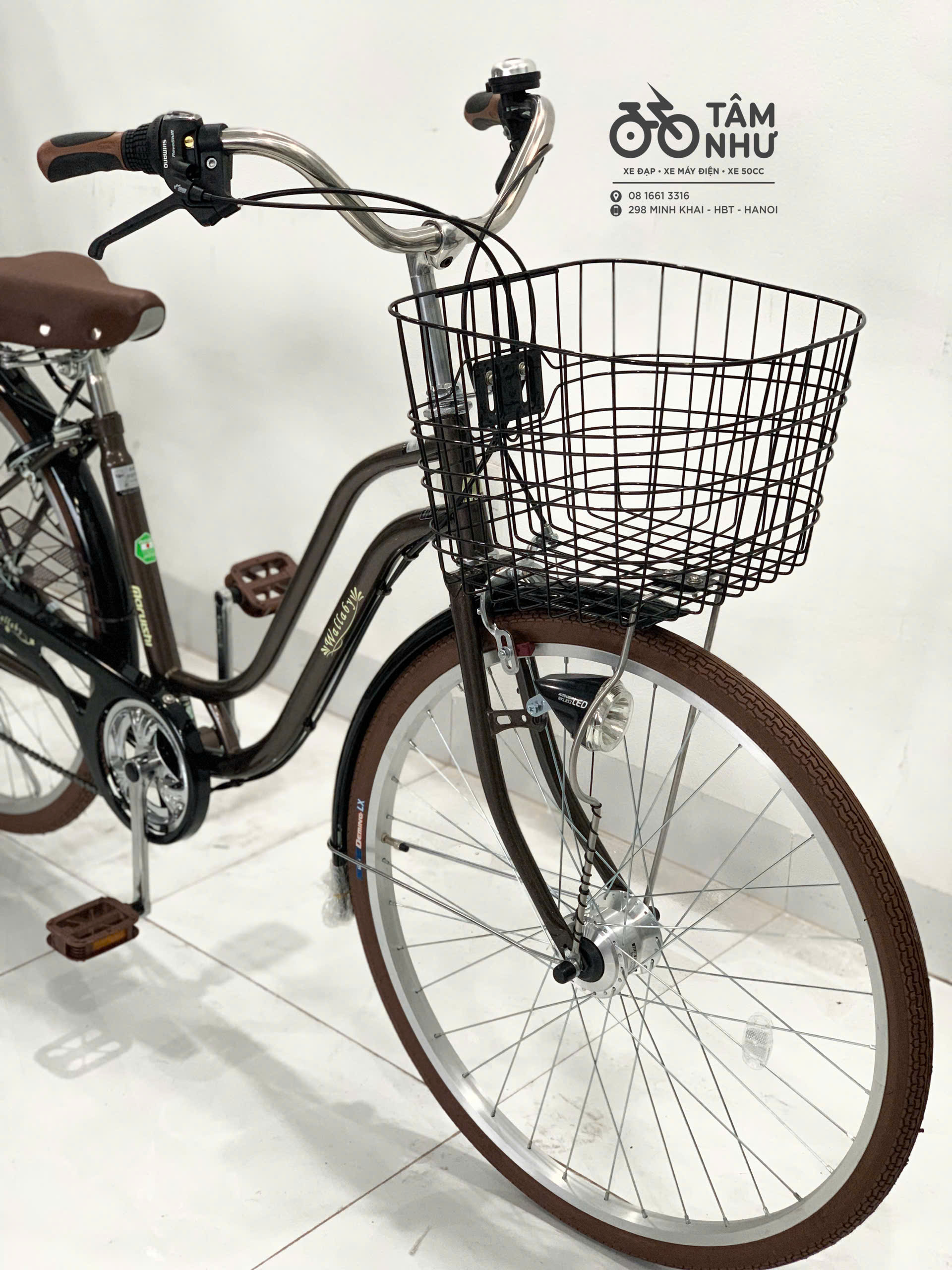 Xe Đạp Mini Nhật - WALLABY WAT 2673 - Cafe