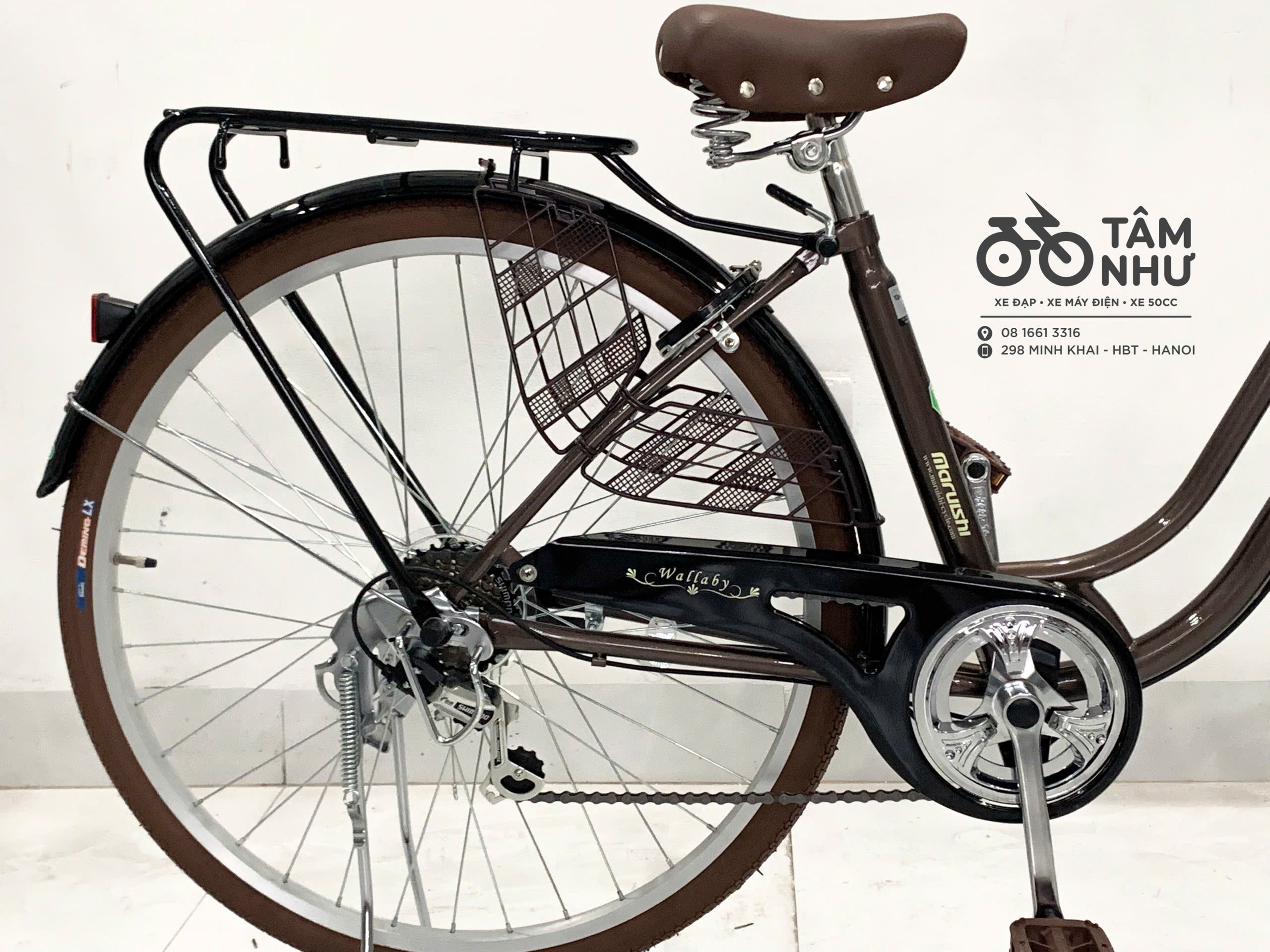 Xe Đạp Mini Nhật - WALLABY WAT 2673 - Đỏ Đen