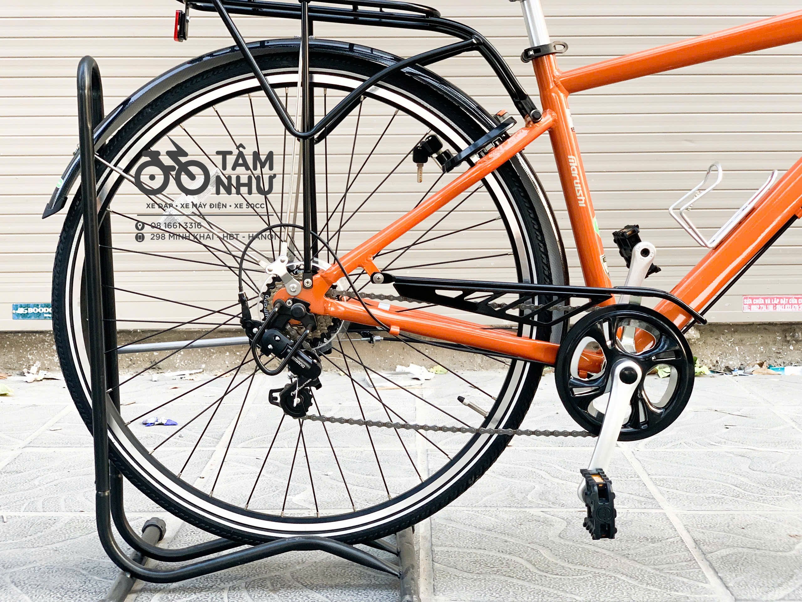 Xe đạp thể thao Nhật Maruishi Half Miler - Bạc