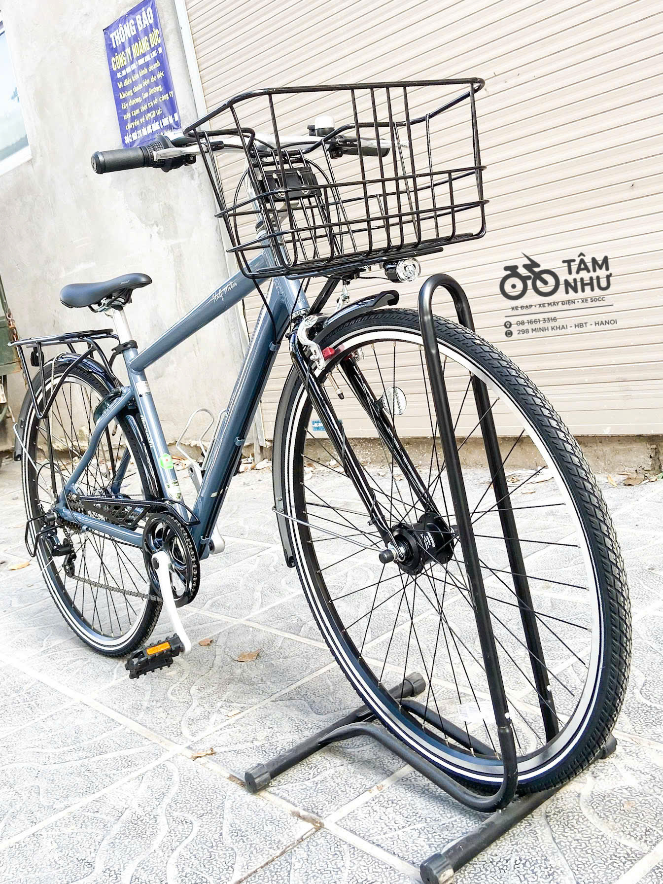 Xe đạp thể thao Nhật Maruishi Half Miler - Xanh