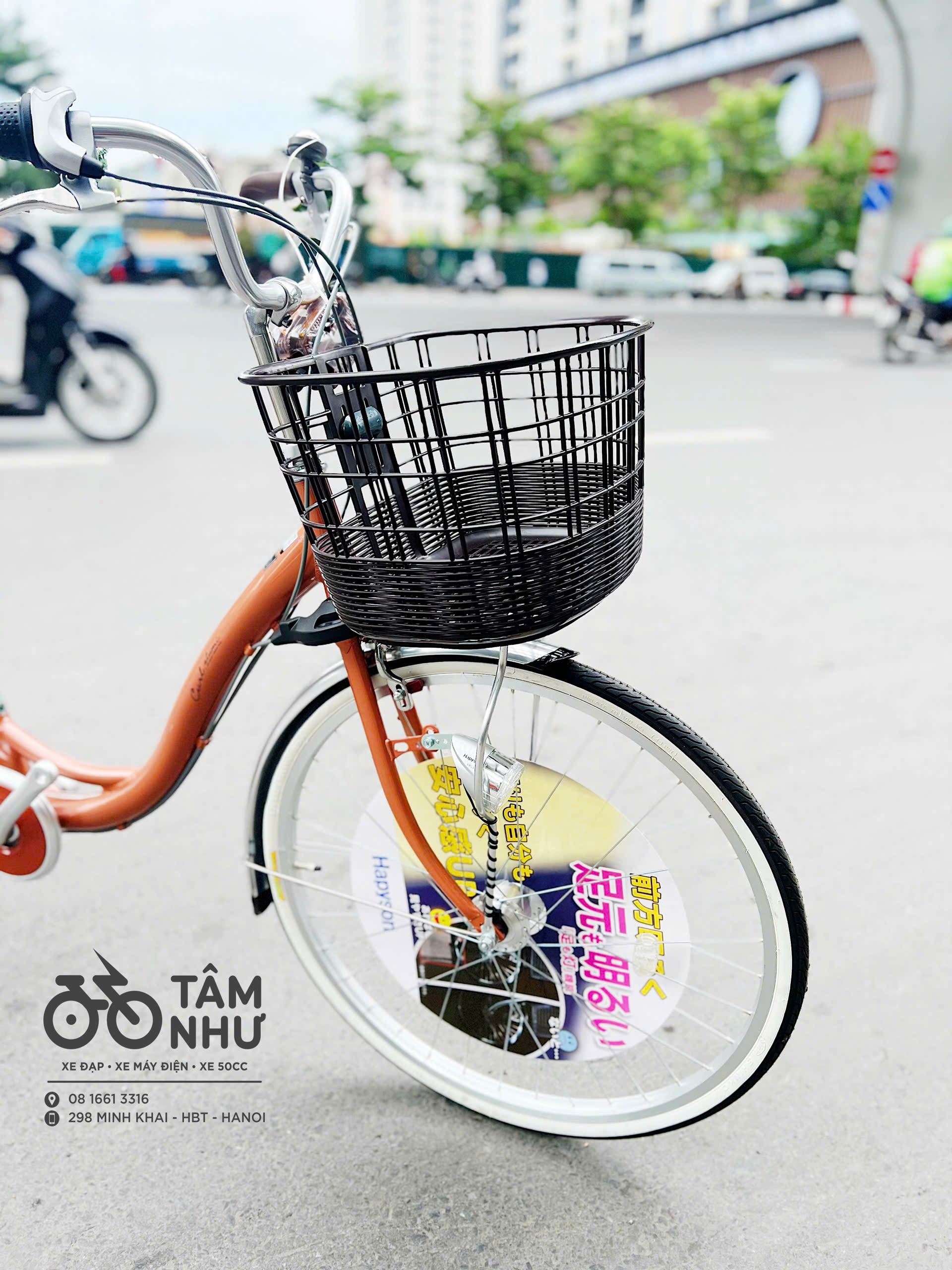 Xe đạp mini Nhật Bản – MARUISHI CURL ALUMI - Cam